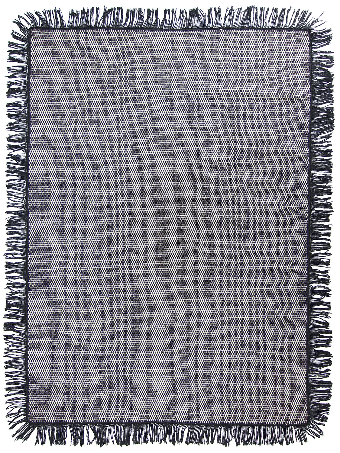 Wollen-vloerkleed - Pike (zwart)