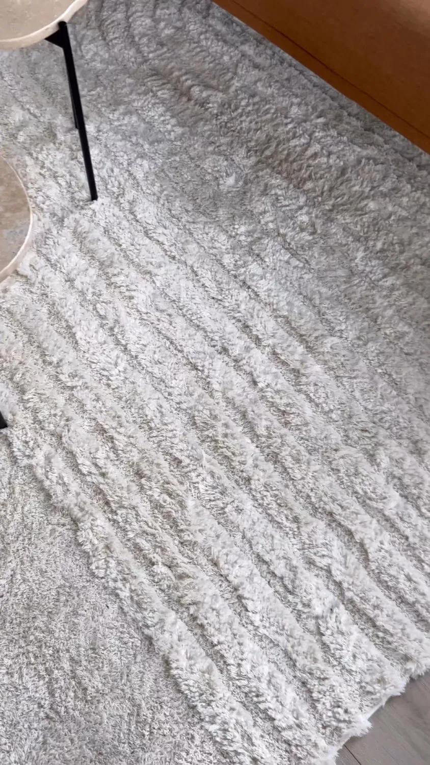 Hoogpolig vloerkleed - Evora (offwhite)