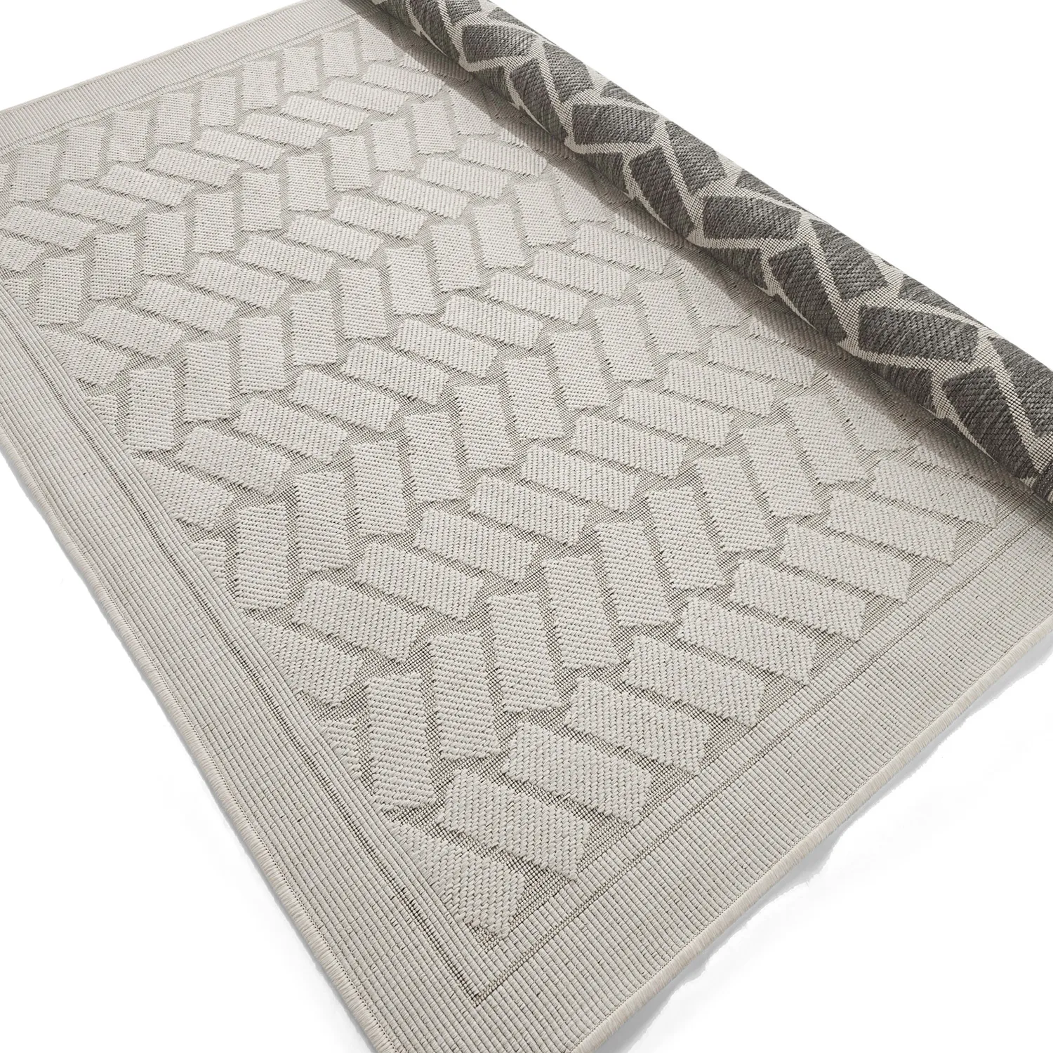 Vloerkleden voor binnen en buiten - Aria (gebroken wit)