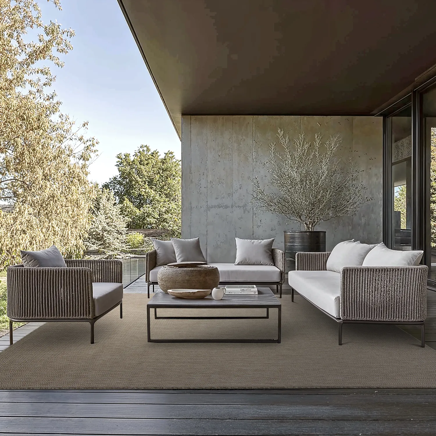 Vloerkleden voor binnen en buiten - Arlo (beige)