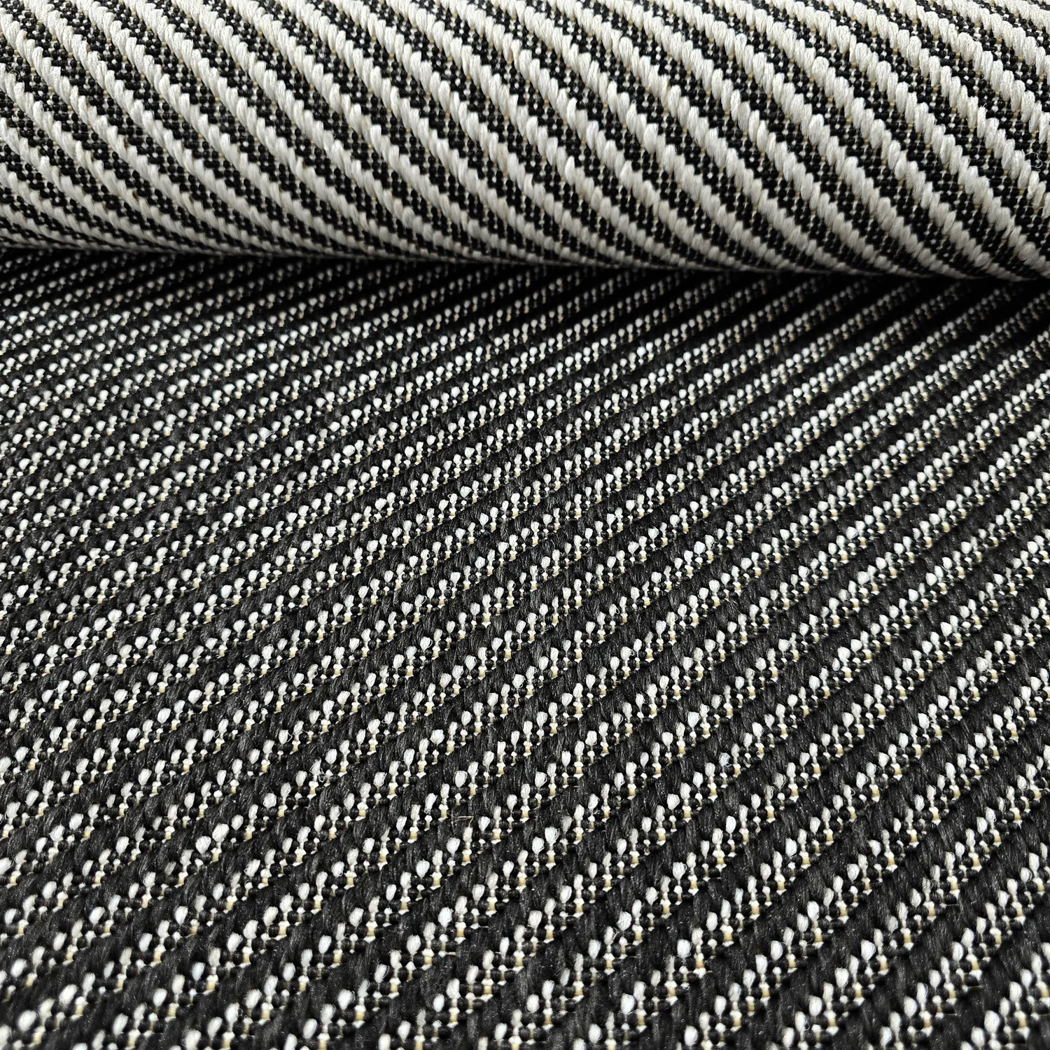 Rond vloerkleed - Indoor/Outdoor Bennett (zwart)