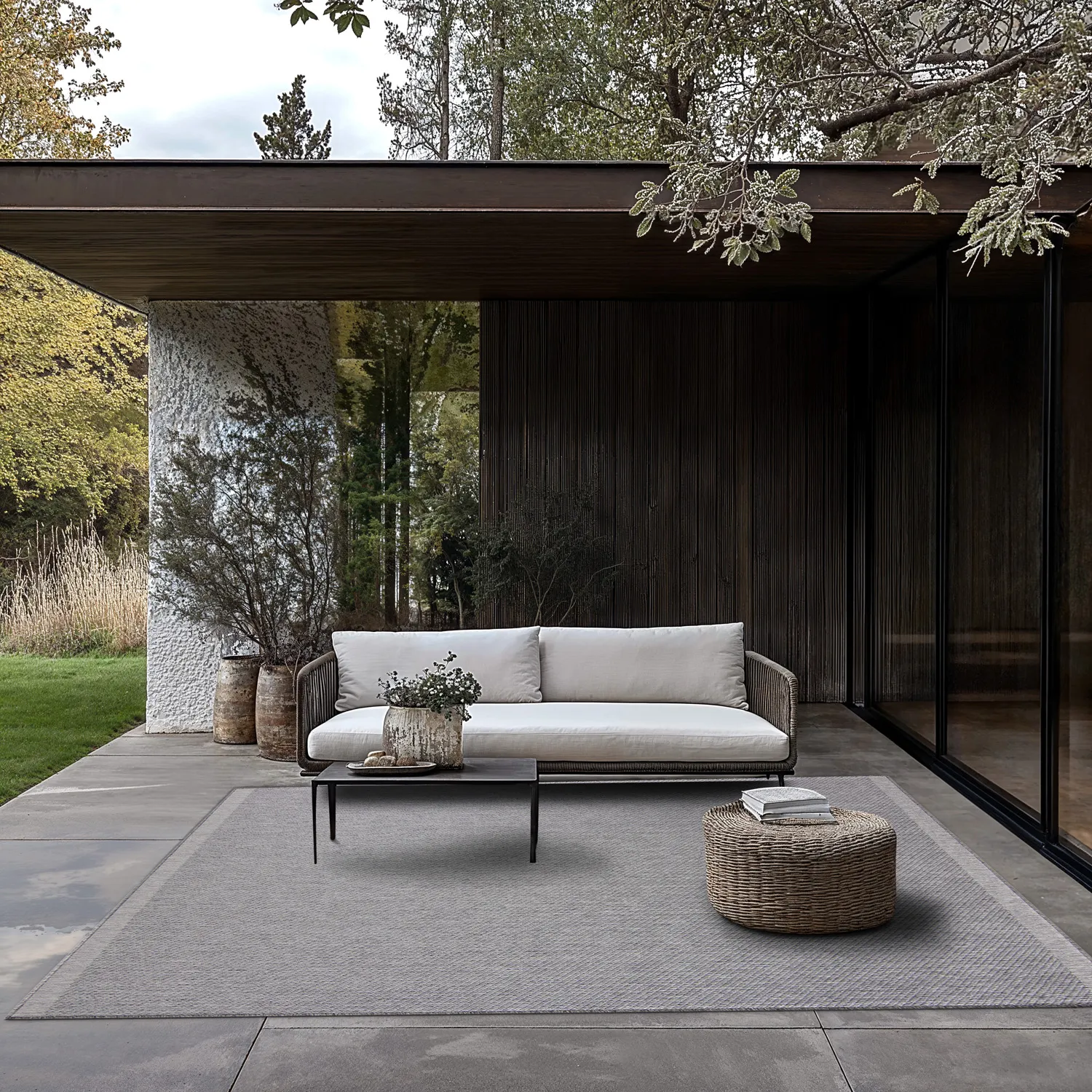 Vloerkleden voor binnen en buiten - Bennett (grijs)