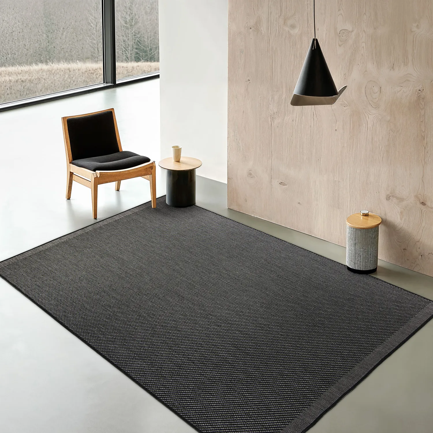 Vloerkleden voor binnen en buiten - Bennett (zwart)