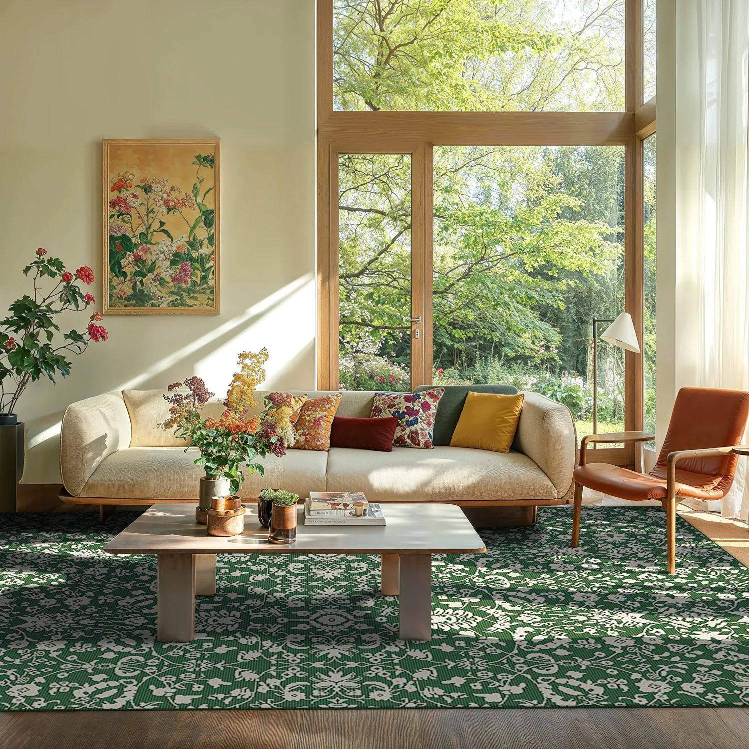 Vloerkleden voor binnen en buiten - Brussels Ocean (groente)