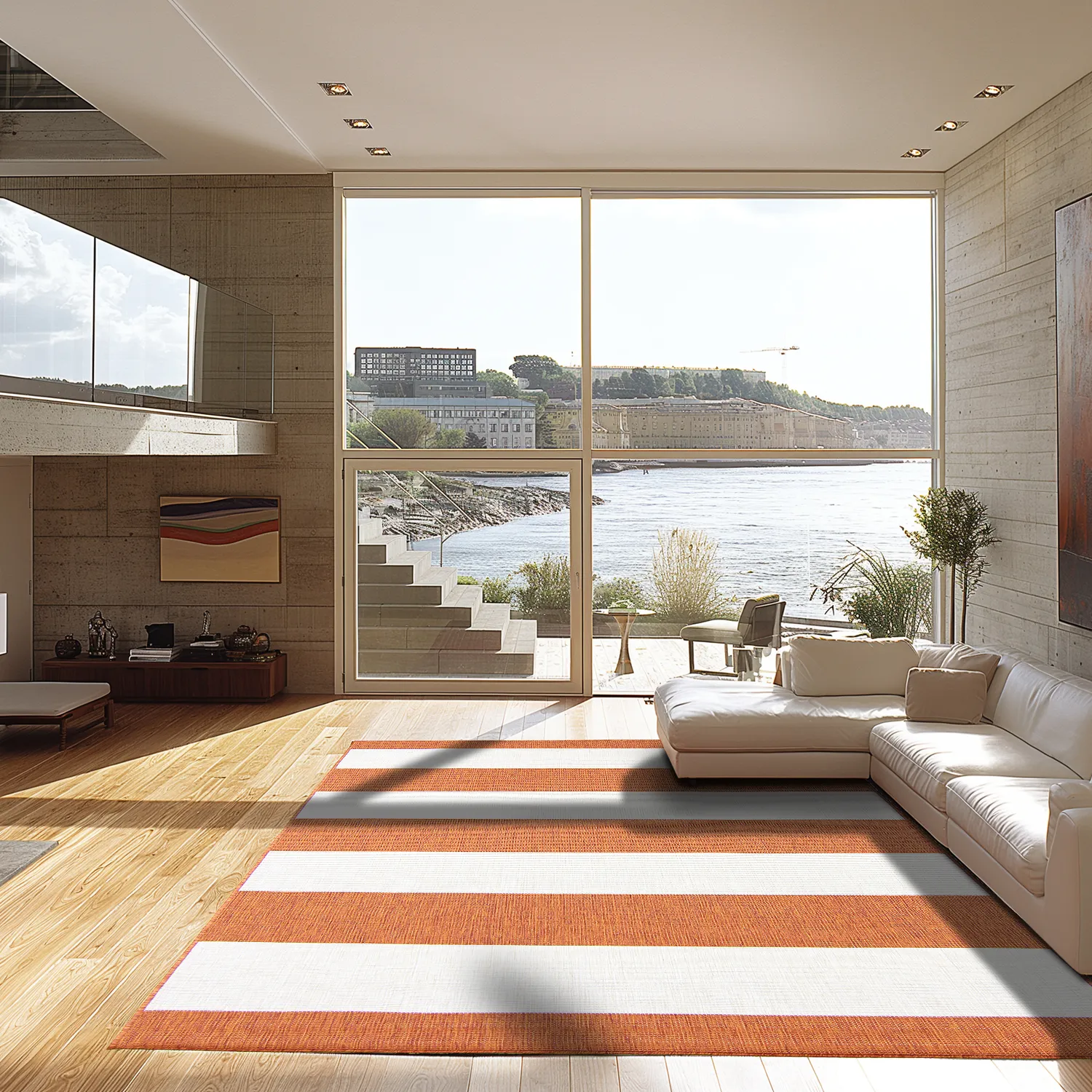 Vloerkleden voor binnen en buiten - Santana (oranje)