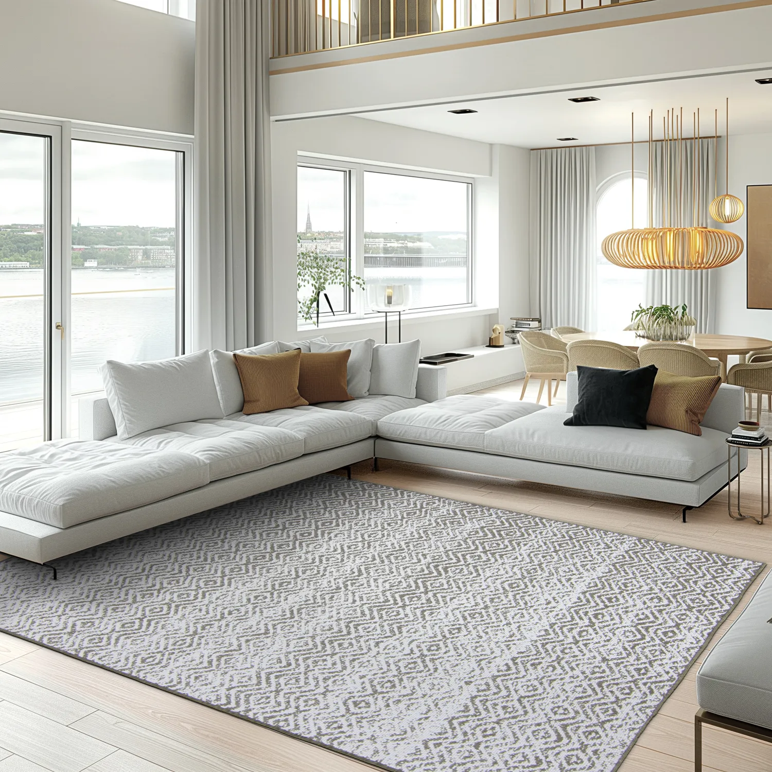 Vloerkleden voor binnen en buiten - Harstad (bruin)