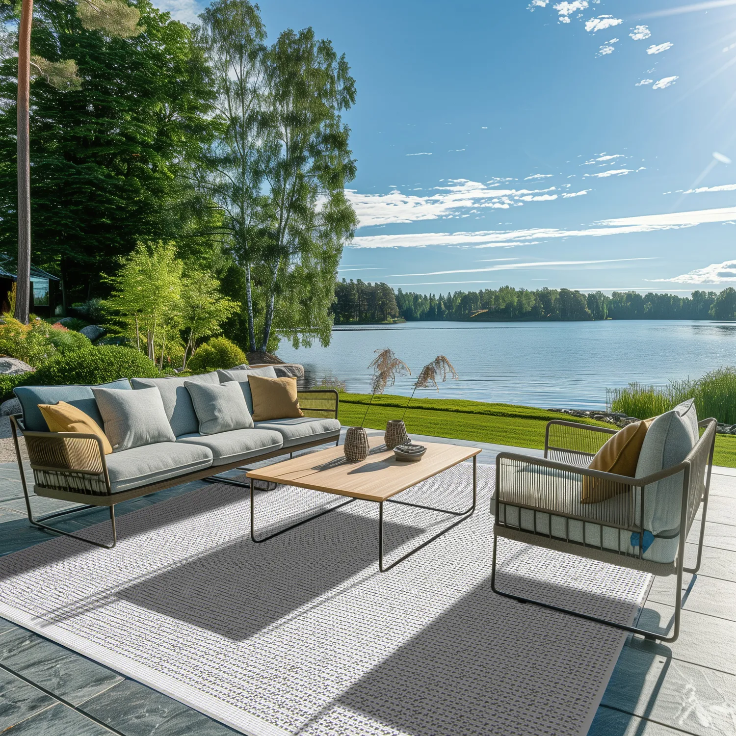 Vloerkleden voor binnen en buiten - Tromsø (bruin)