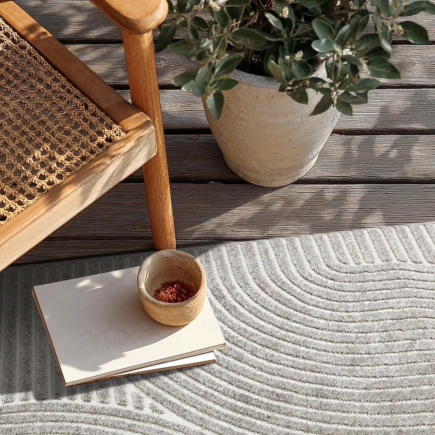 Shaggy Indoor/Outdoor - Devon (grijs)