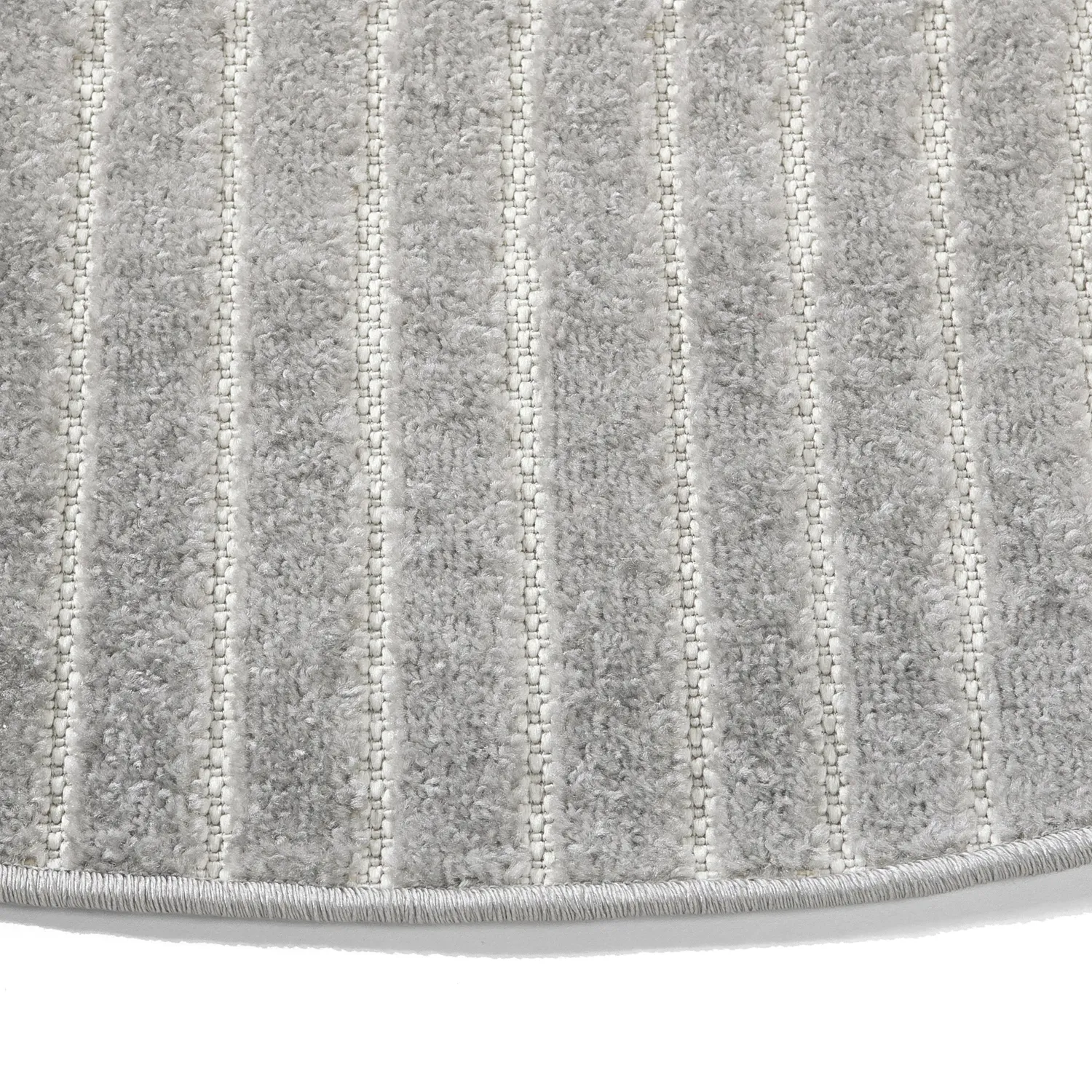 Rond vloerkleed - Indoor/Outdoor Devon (grijs)