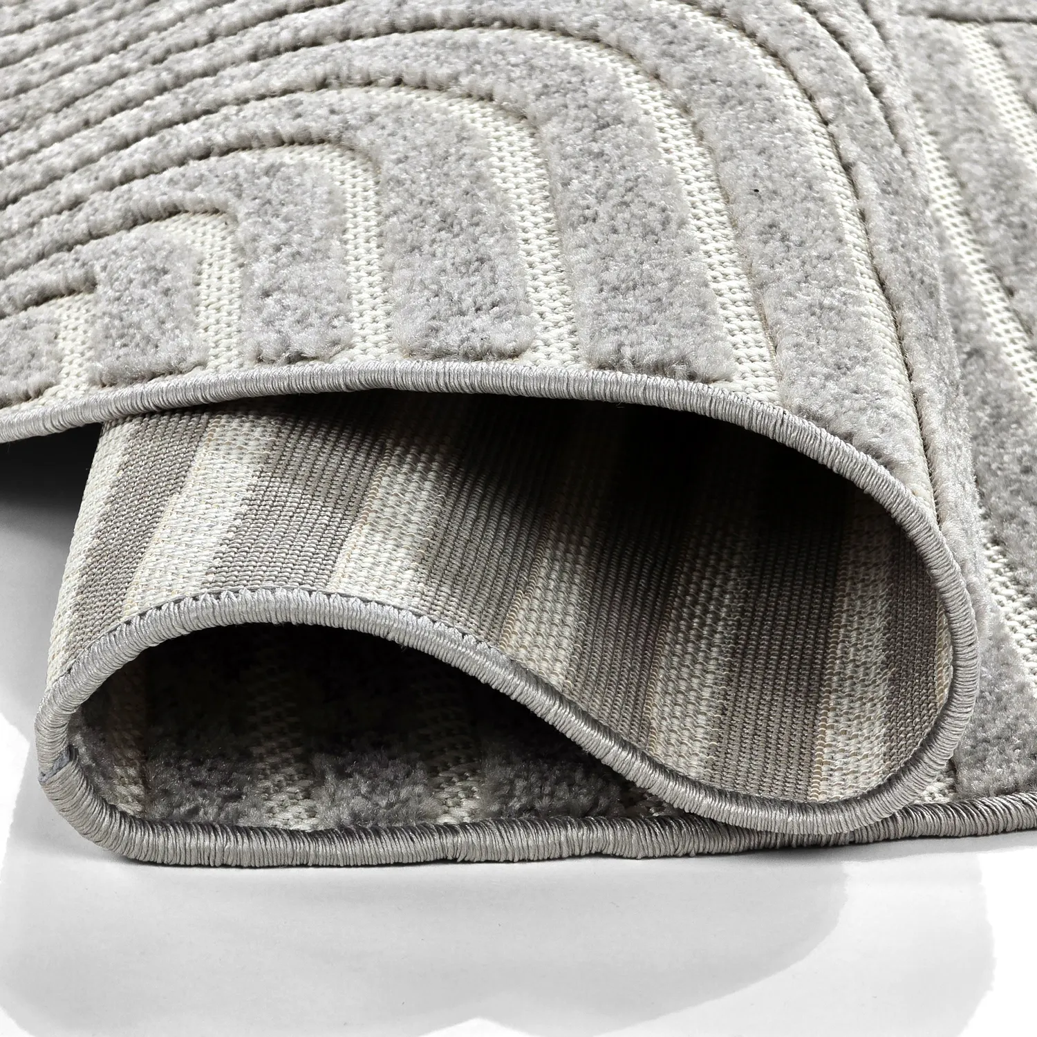 Rond vloerkleed - Indoor/Outdoor Devon (grijs)