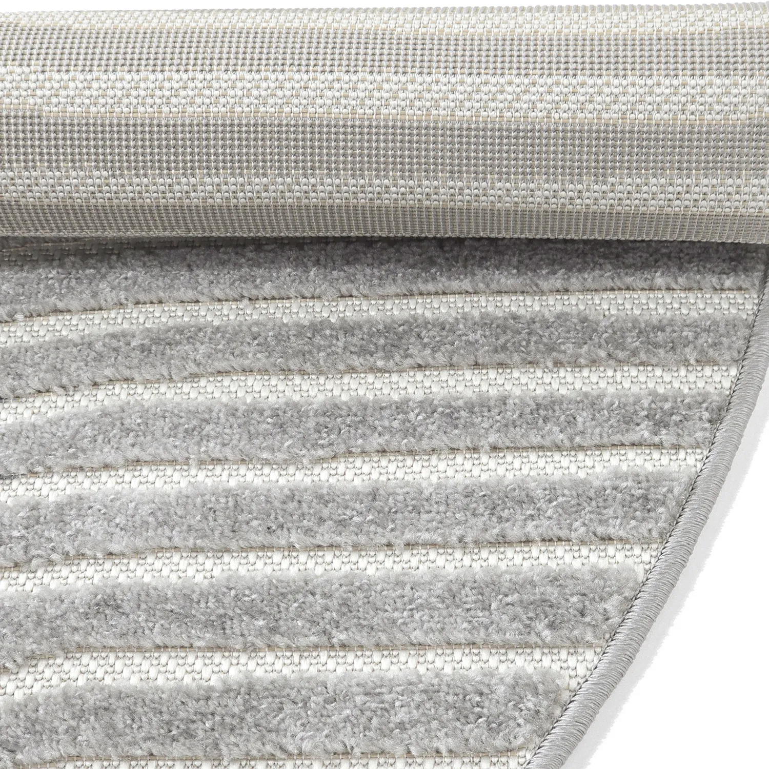 Rond vloerkleed - Indoor/Outdoor Devon (grijs)