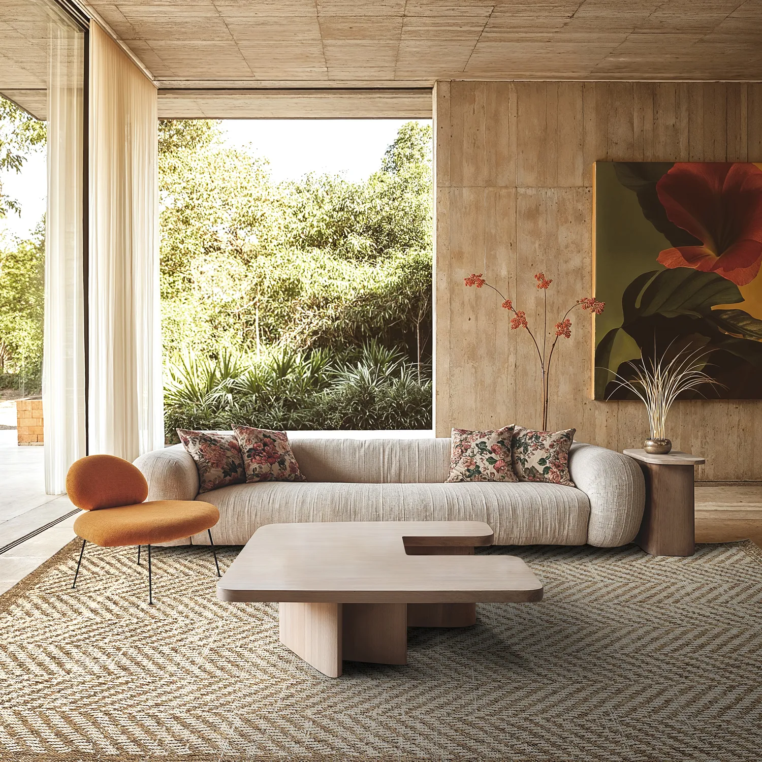 Shaggy Indoor/Outdoor - Donora (bruin)