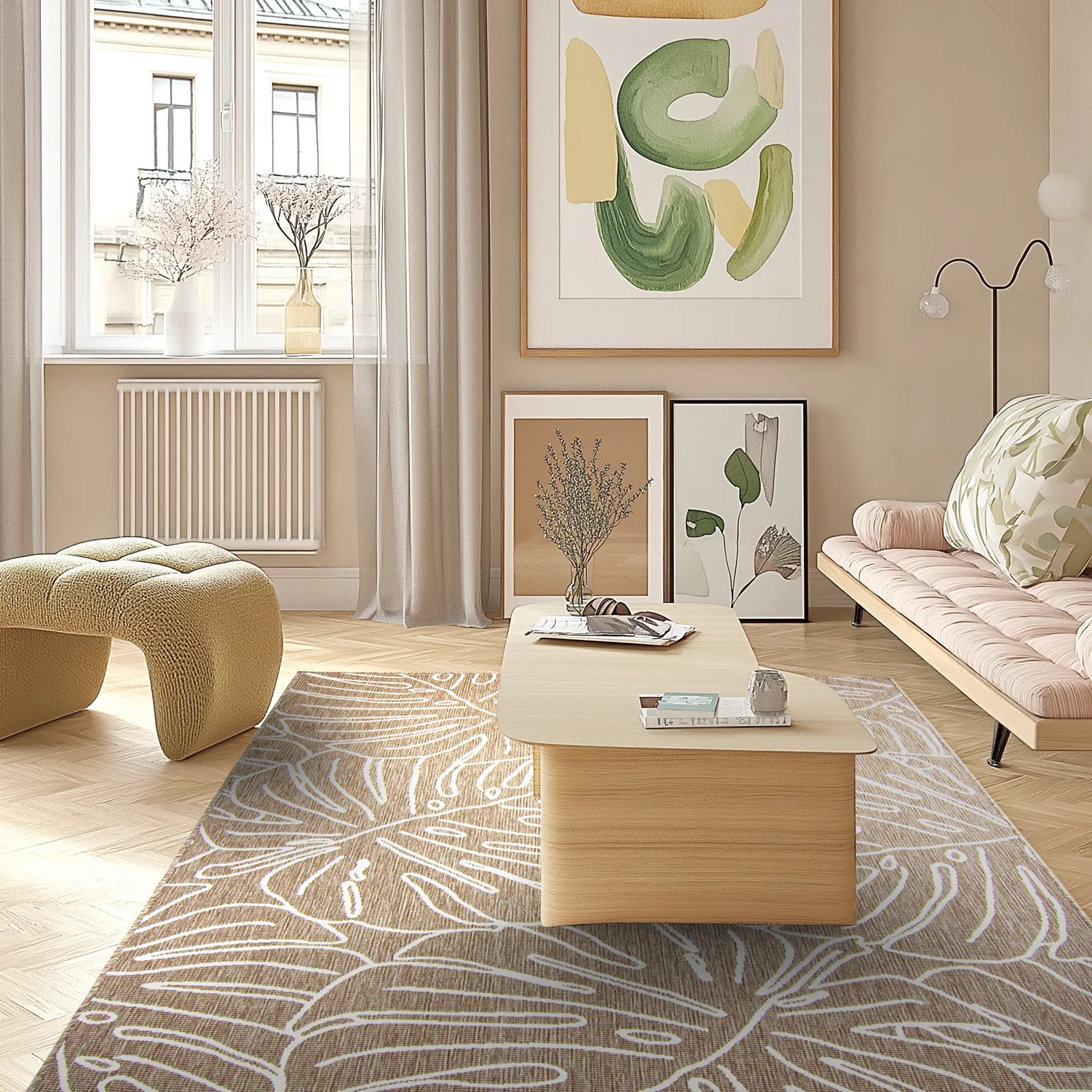 Vloerkleden voor binnen en buiten - Francis (beige)