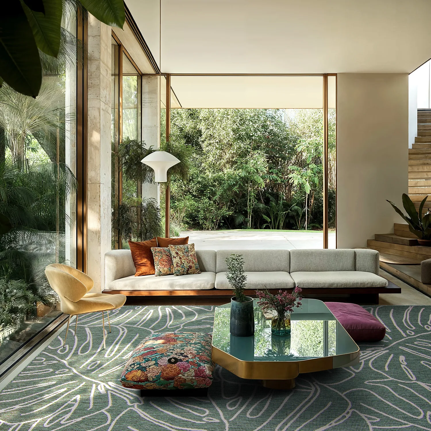 Vloerkleden voor binnen en buiten - Francis (groen)