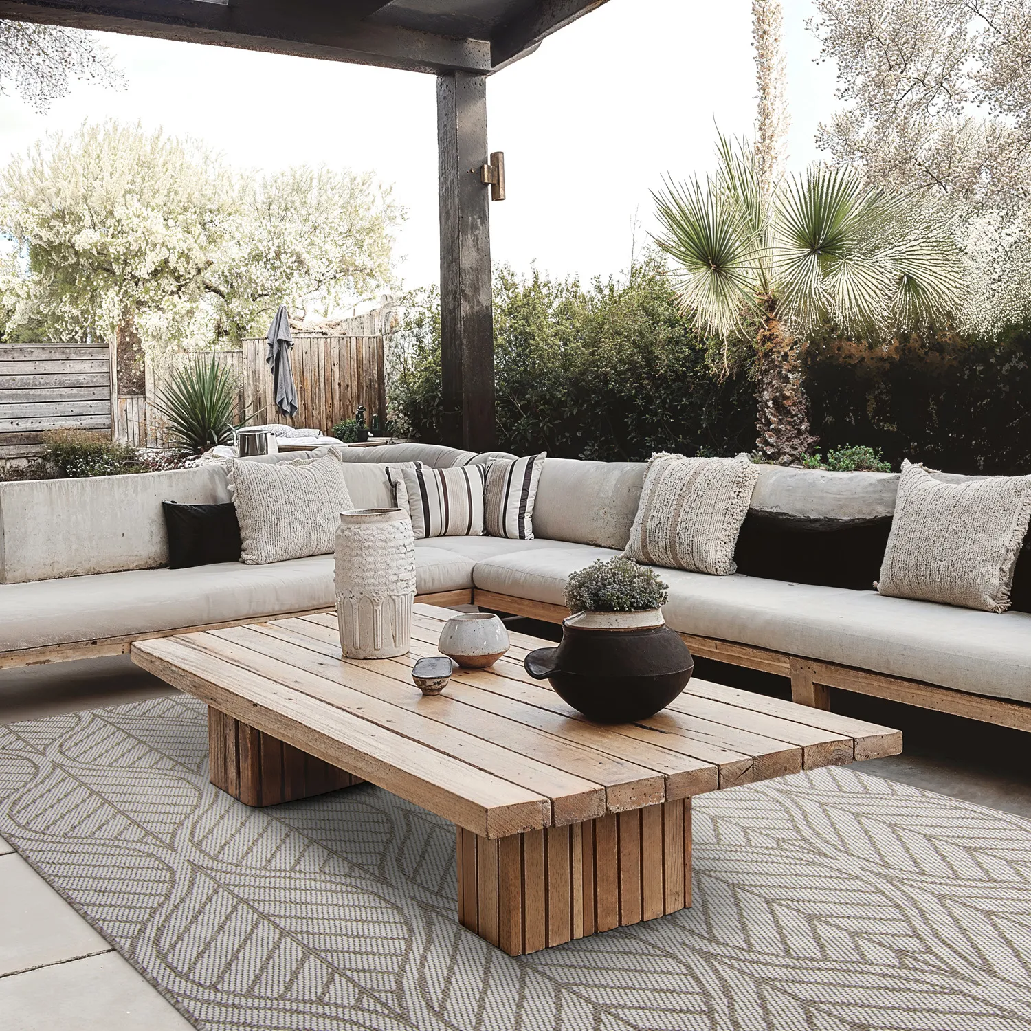 Vloerkleden voor binnen en buiten - Harvey (beige)