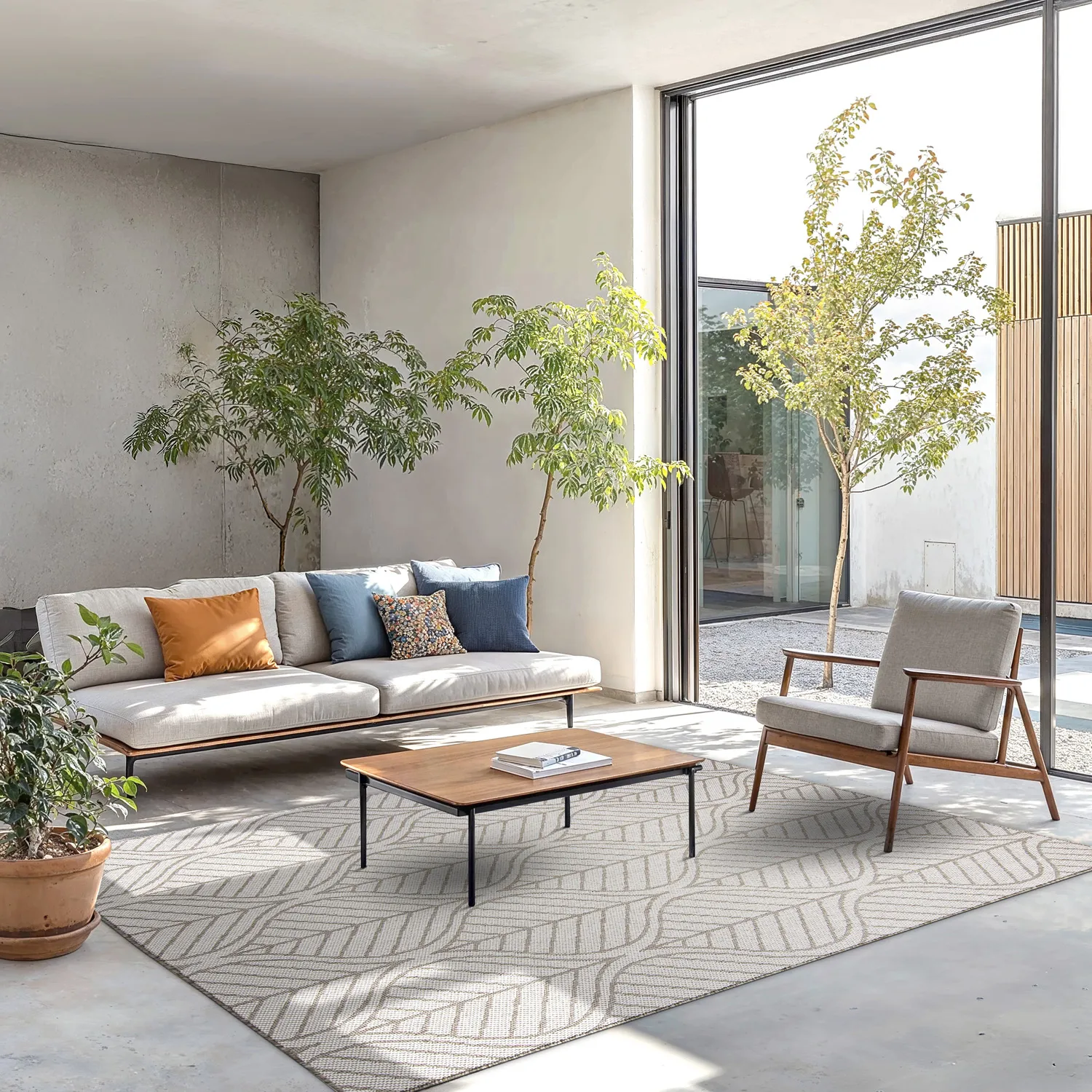 Vloerkleden voor binnen en buiten - Harvey (beige)