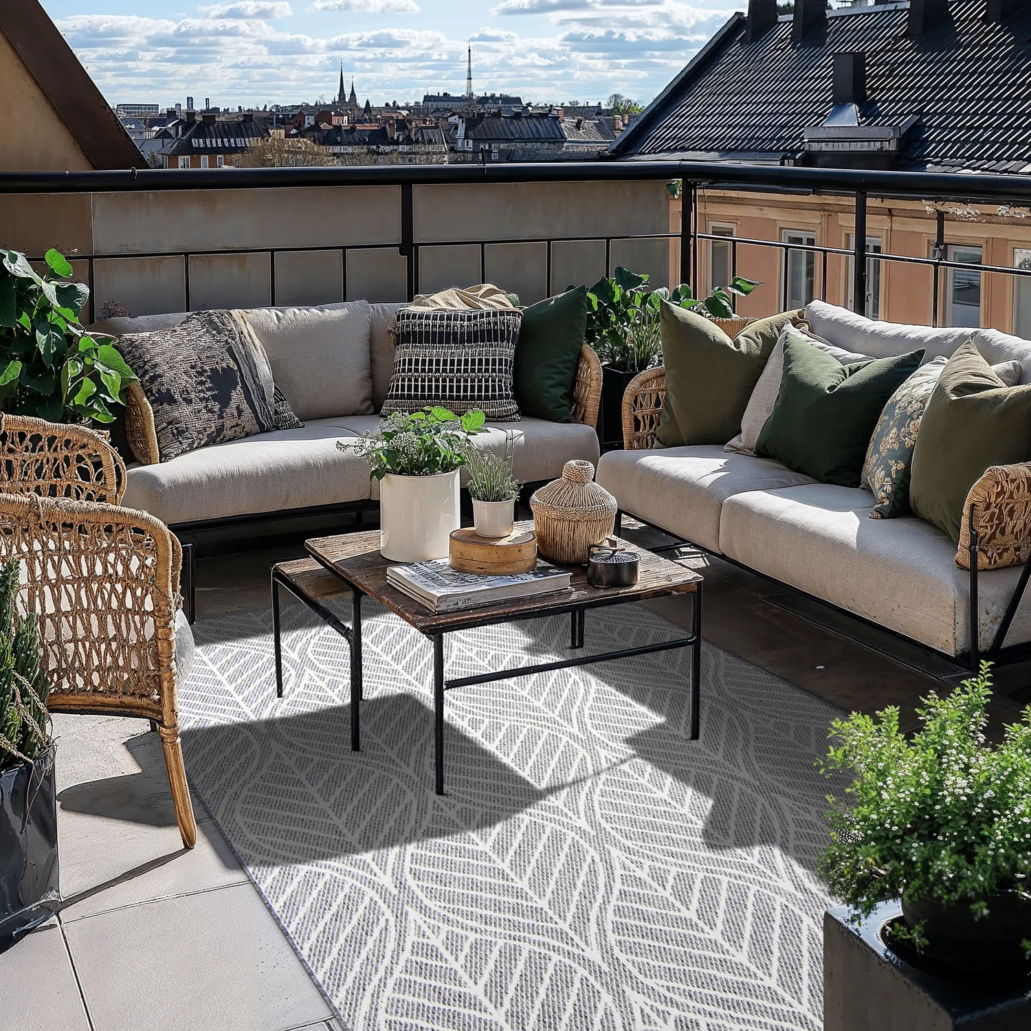 Vloerkleden voor binnen en buiten - Harvey (grijs)