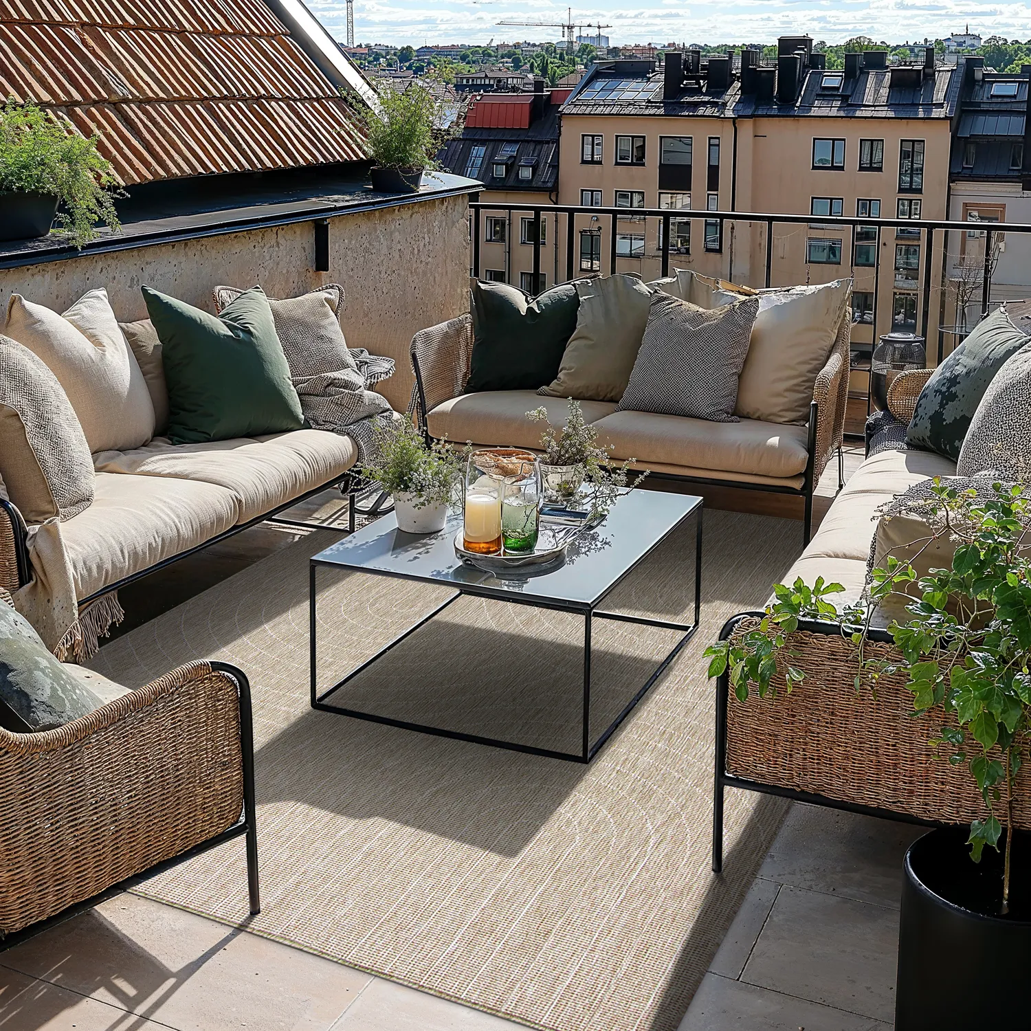 Vloerkleden voor binnen en buiten - Hayden (beige)