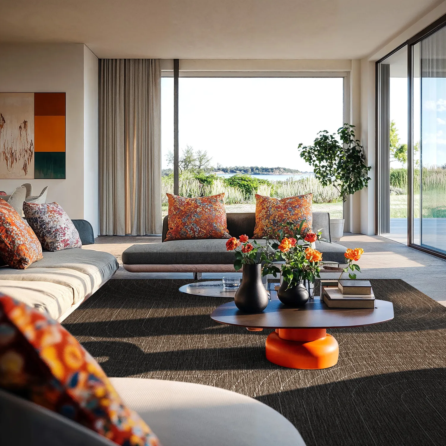 Vloerkleden voor binnen en buiten - Hayden (zwart)