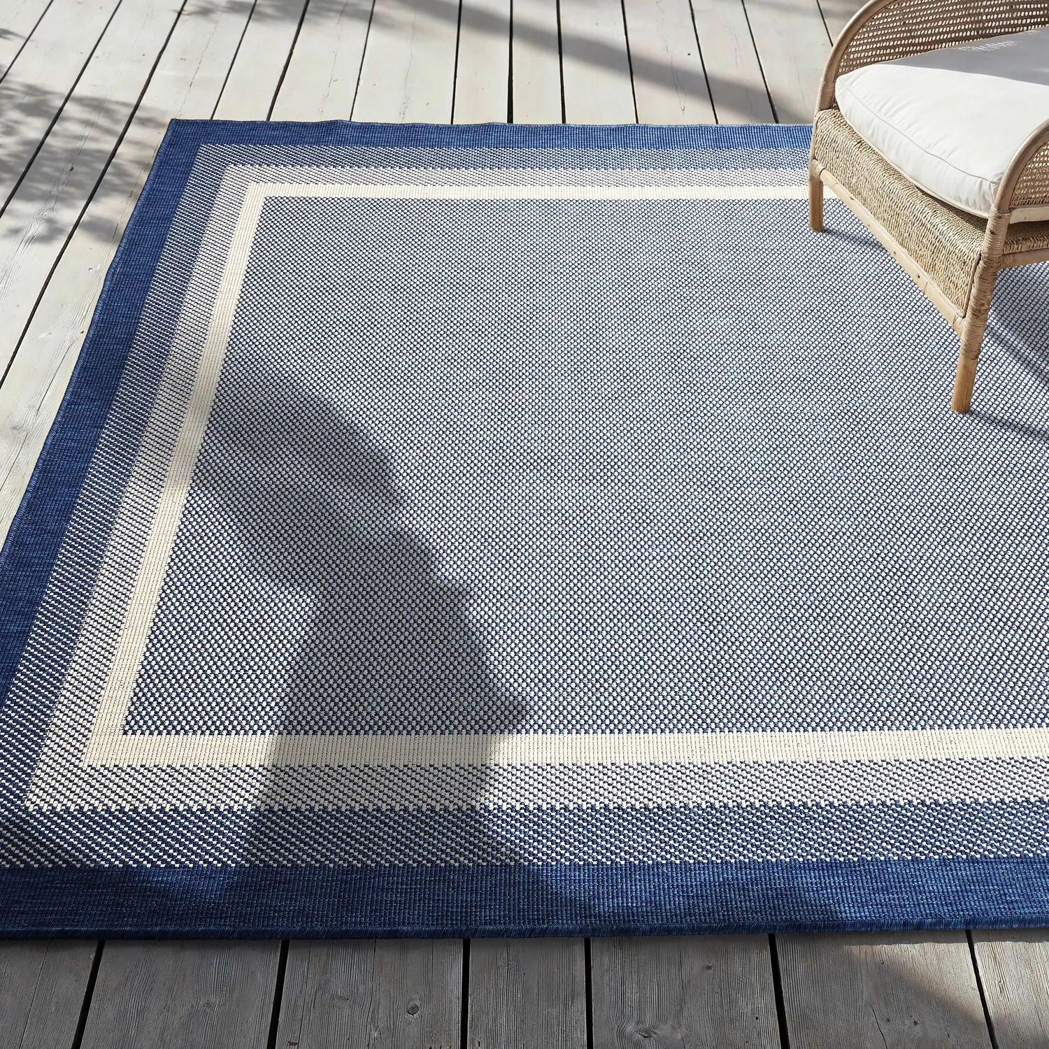 Vloerkleden voor binnen en buiten - Mason (blauw)