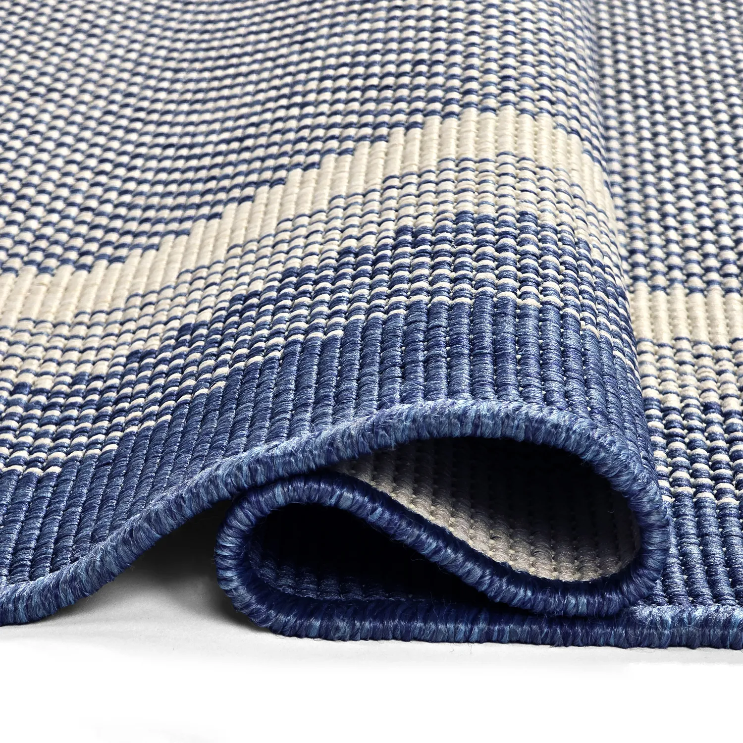 Vloerkleden voor binnen en buiten - Mason (blauw)