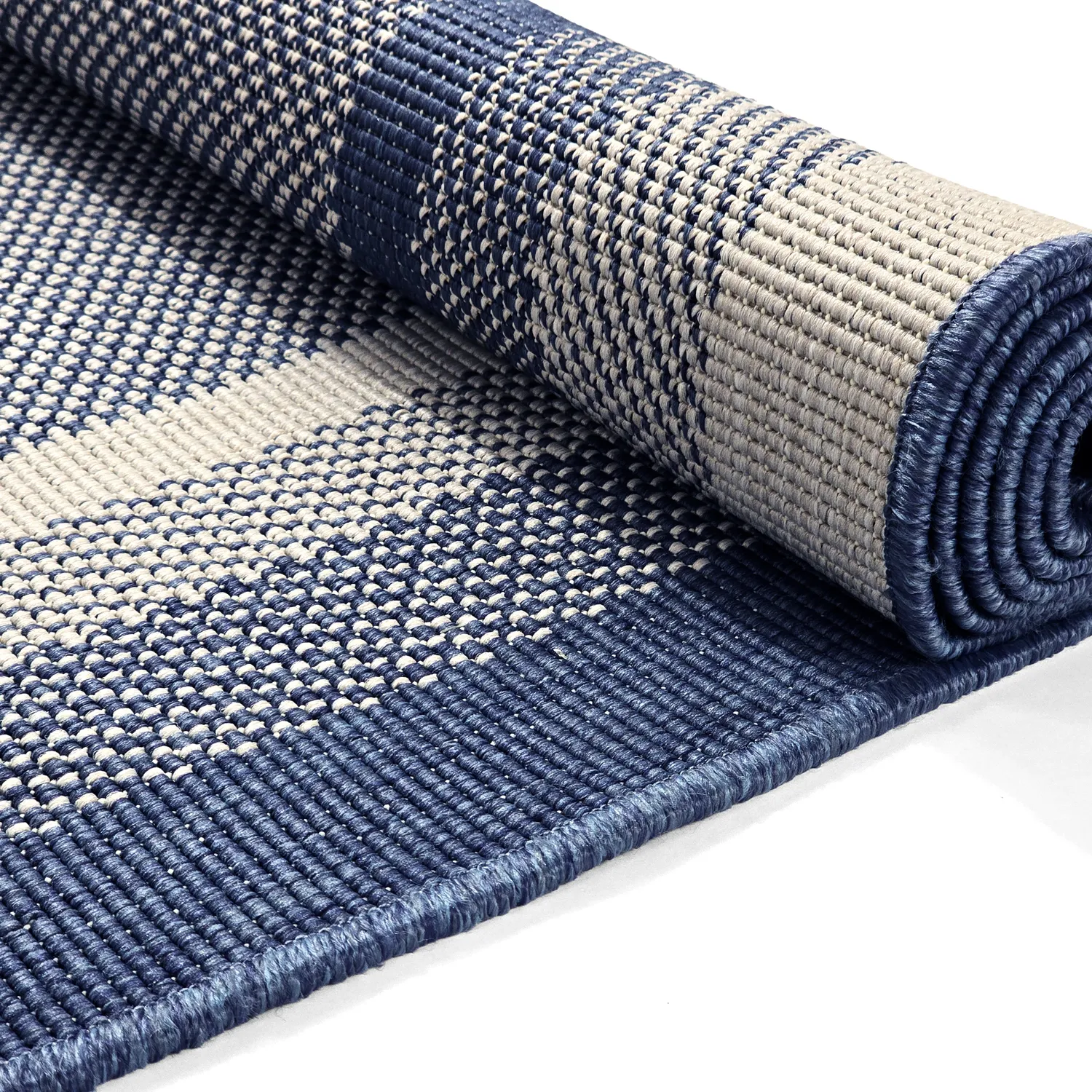 Vloerkleden voor binnen en buiten - Mason (blauw)