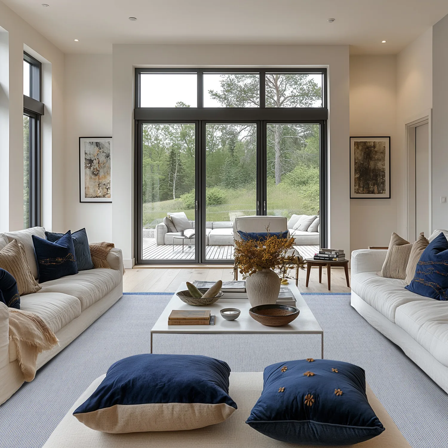 Vloerkleden voor binnen en buiten - Sortelha (blauw)