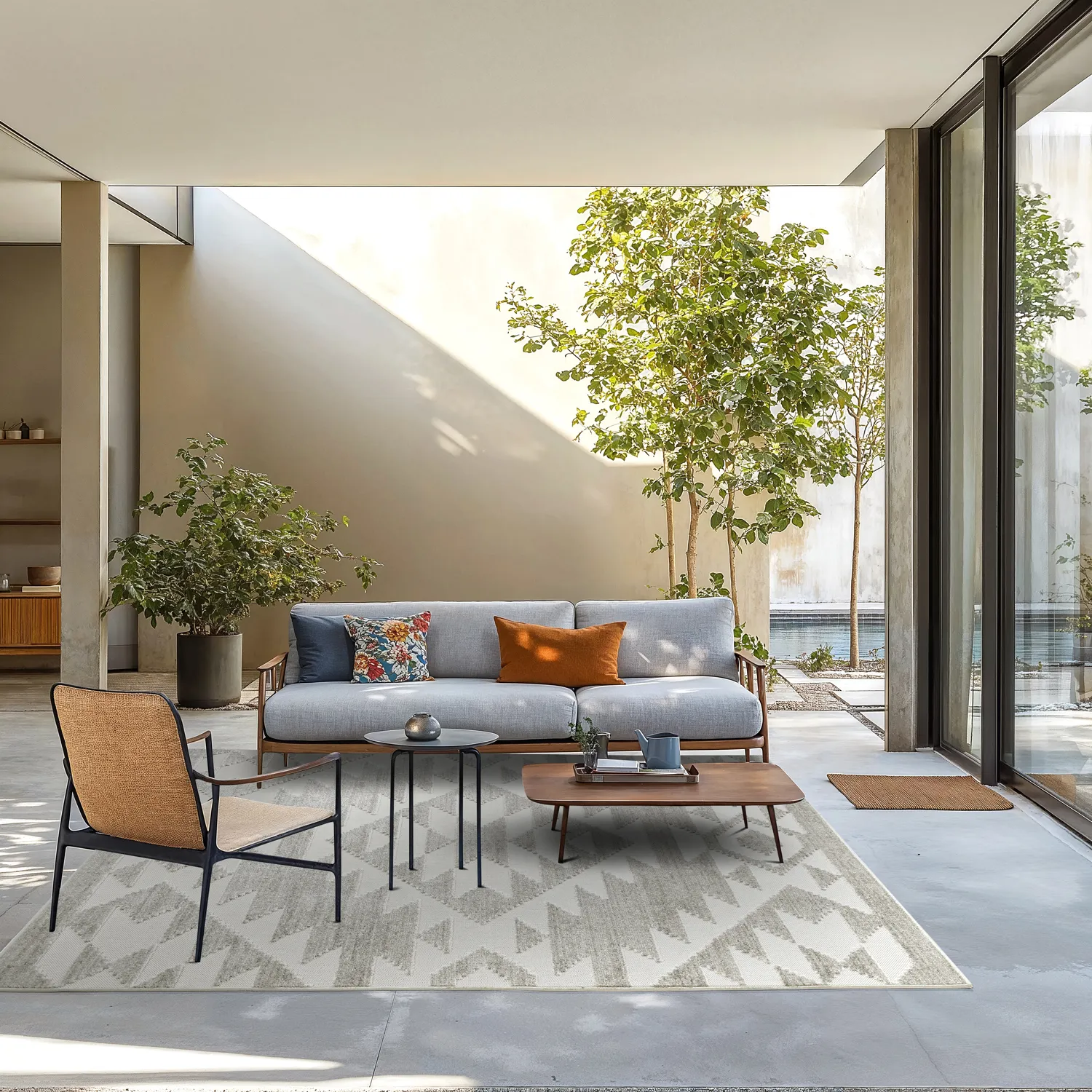 Shaggy Indoor/Outdoor - Patton (grijs)