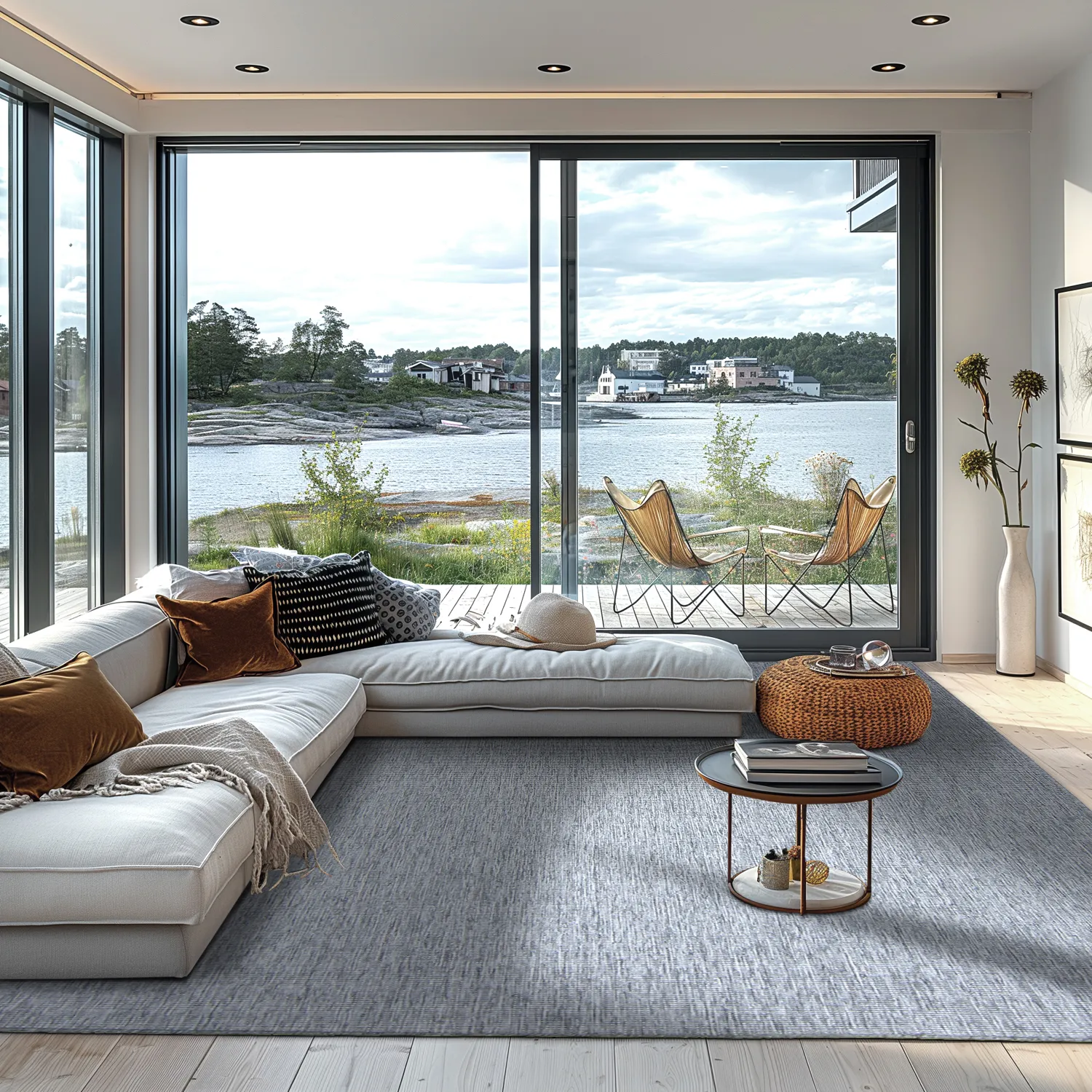 Vloerkleden voor binnen en buiten - Monsanto (grijs)