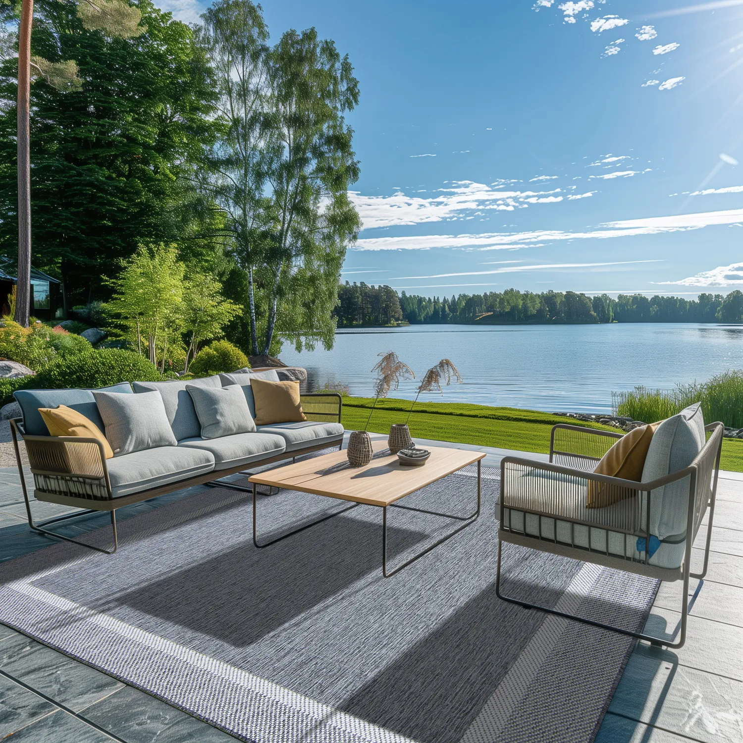 Vloerkleden voor binnen en buiten - Alta (grijs)