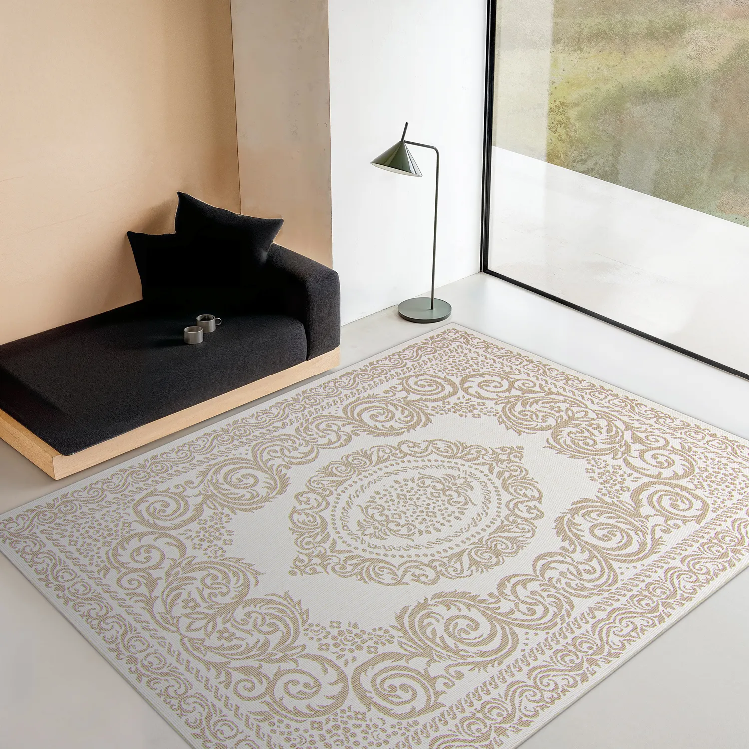 Vloerkleden voor binnen en buiten - Sylvaine (beige)