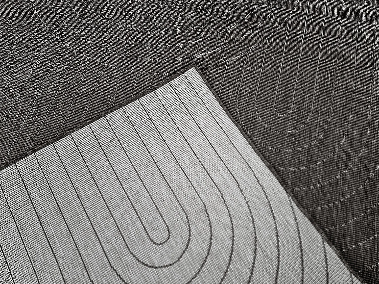 Vloerkleden voor binnen en buiten - Hayden (zwart)