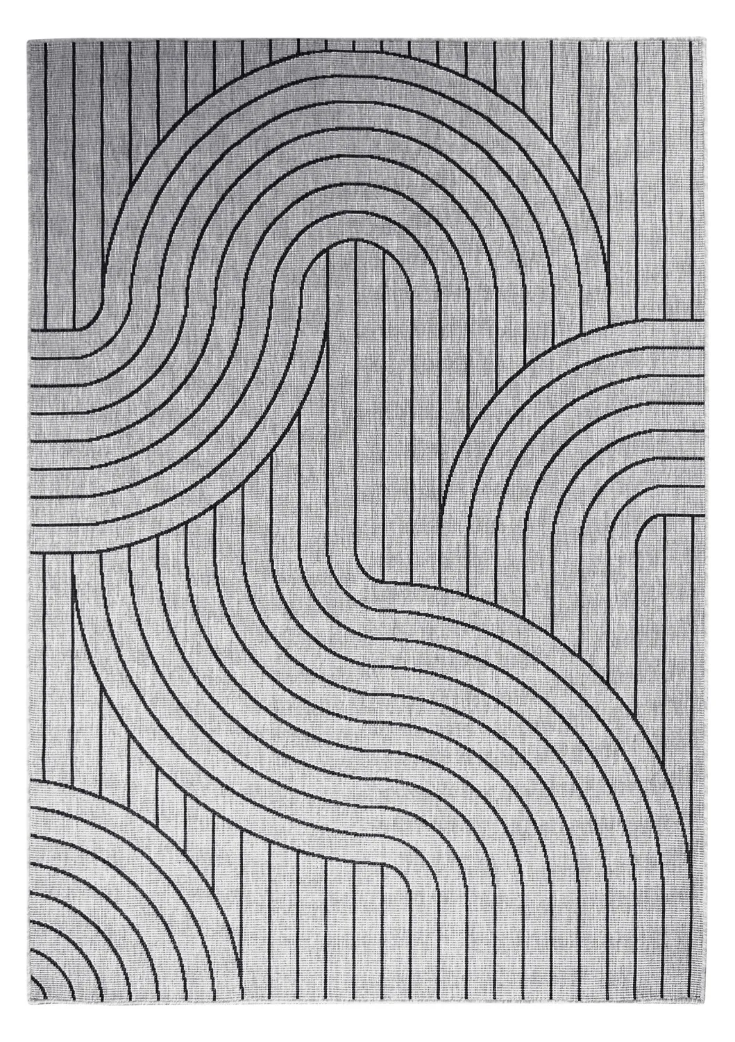 Vloerkleden voor binnen en buiten - Maynard (zwart)