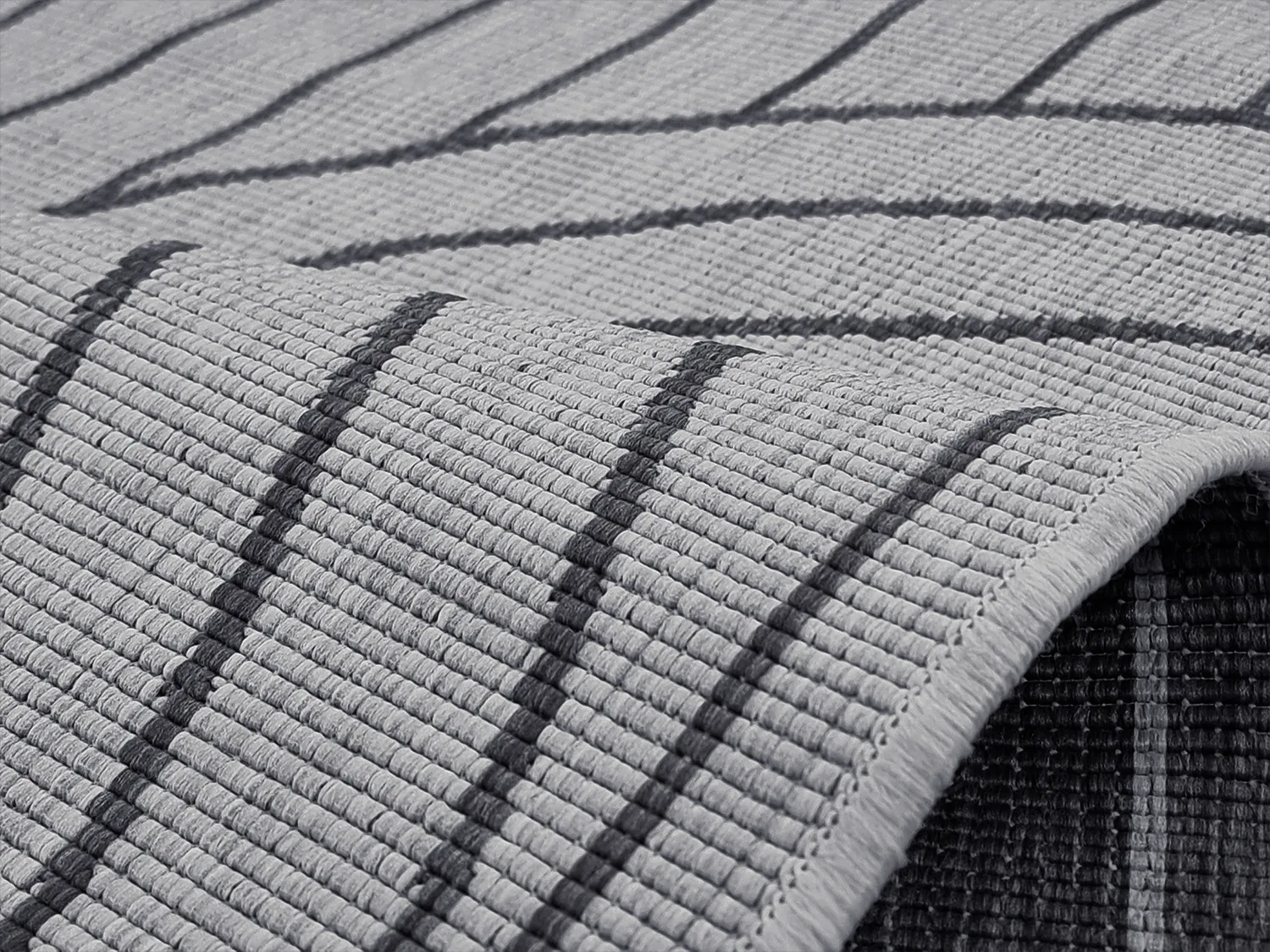 Vloerkleden voor binnen en buiten - Maynard (zwart)