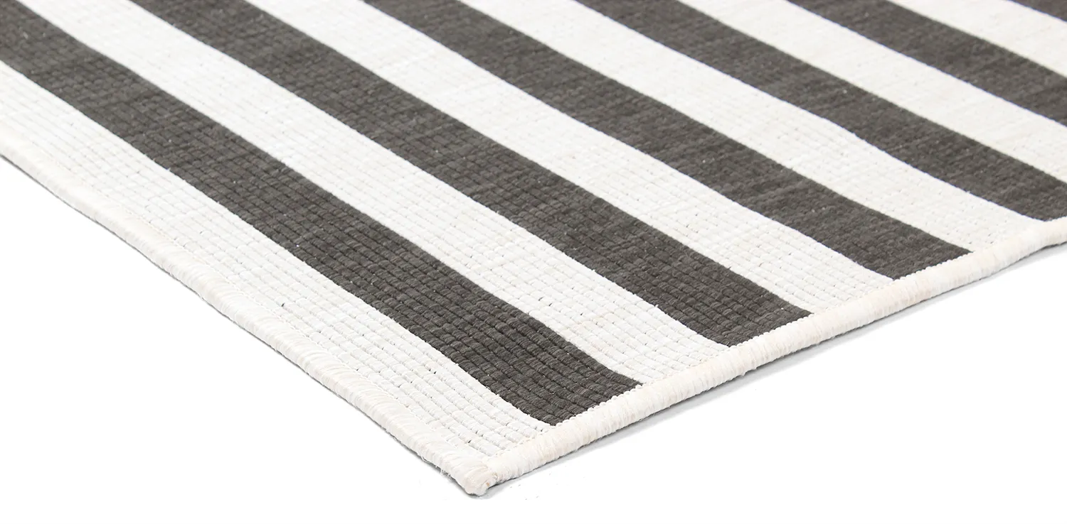 Vloerkleden voor binnen en buiten - Roscoe (zwart)