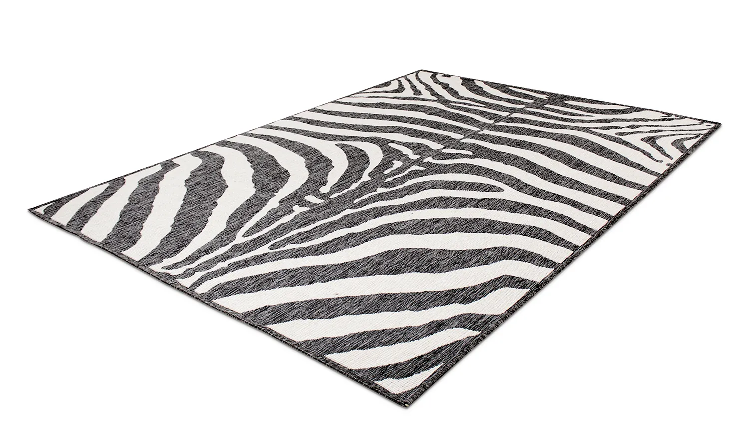 Vloerkleden voor binnen en buiten - Winona (zwart)