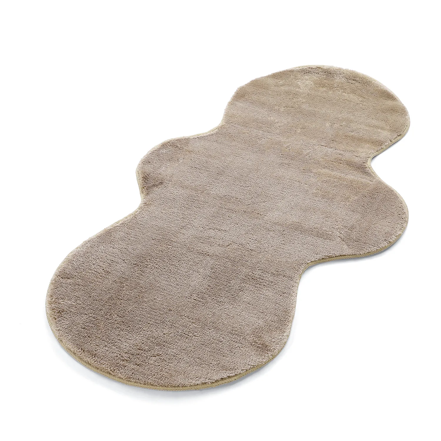 Golvend Loper Vloerkleed - Aranga Super Soft Fur (bruin)