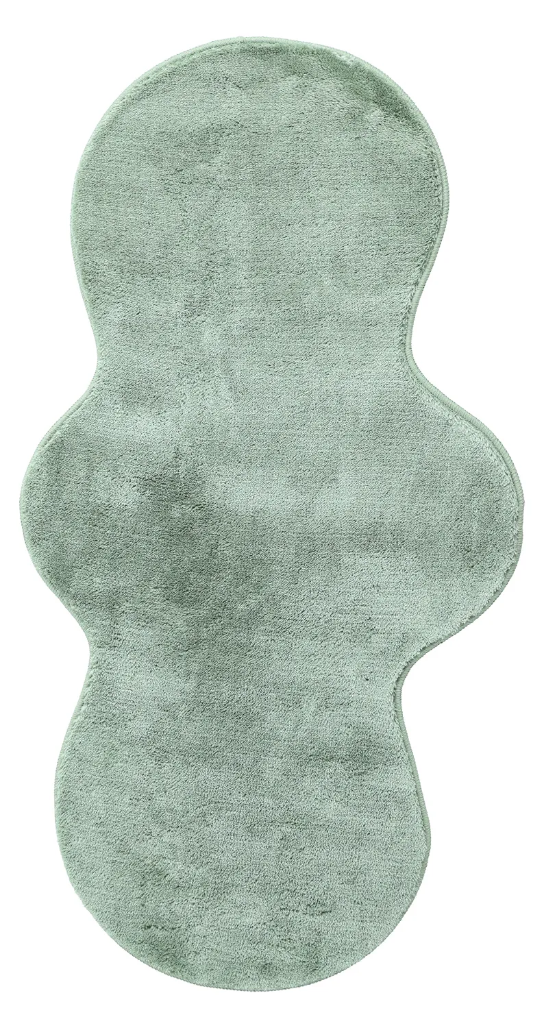 Golvend Loper Vloerkleed - Aranga Super Soft Fur (groente)