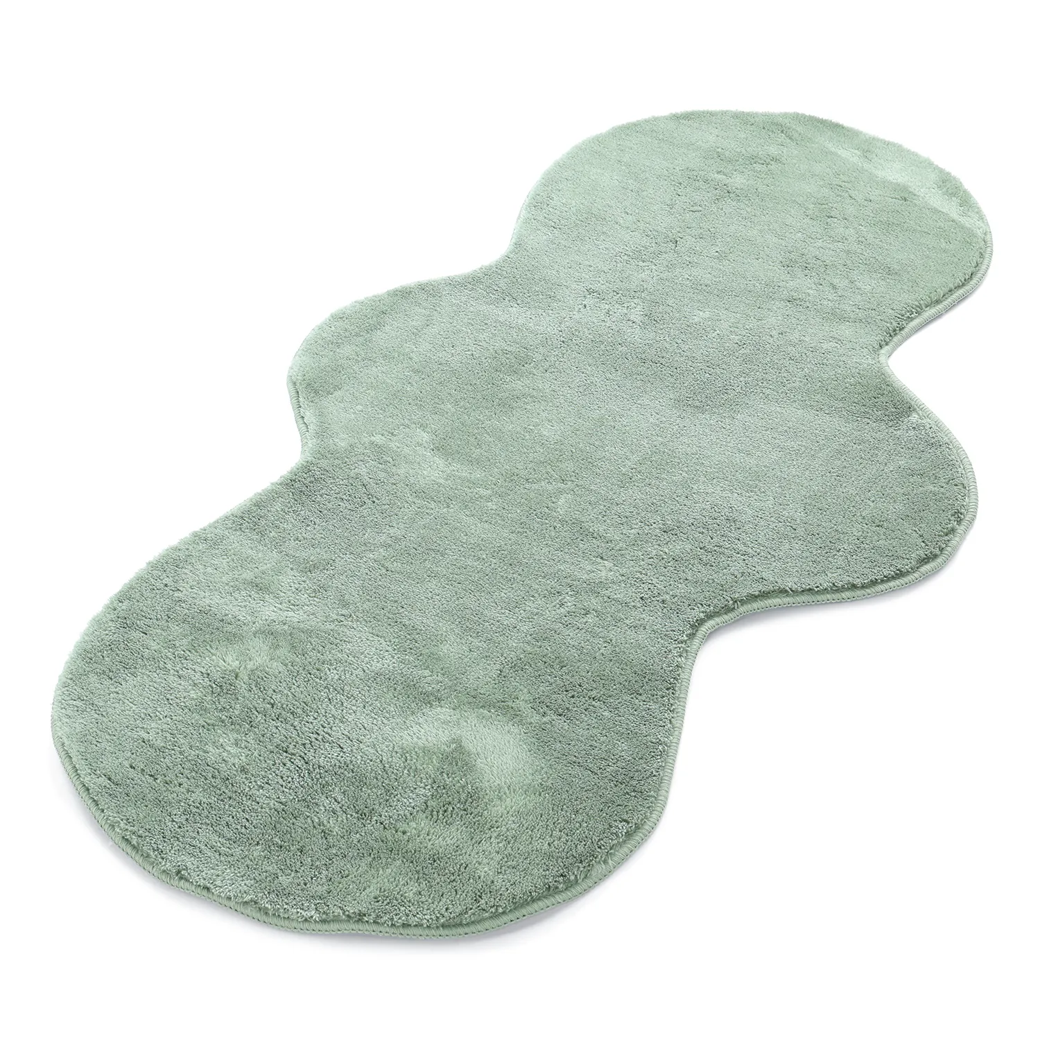 Golvend Loper Vloerkleed - Aranga Super Soft Fur (groente)