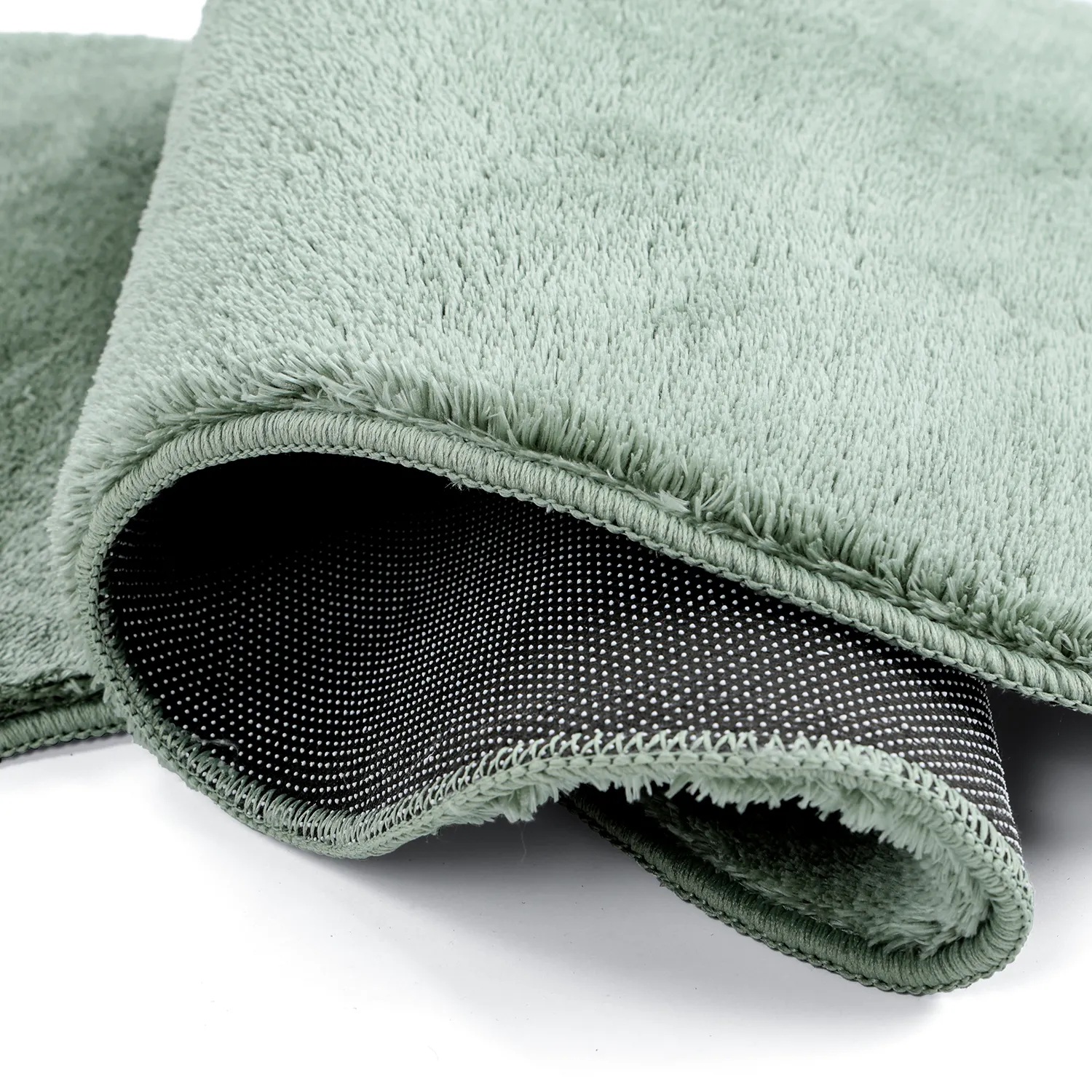 Golvend Loper Vloerkleed - Aranga Super Soft Fur (groente)