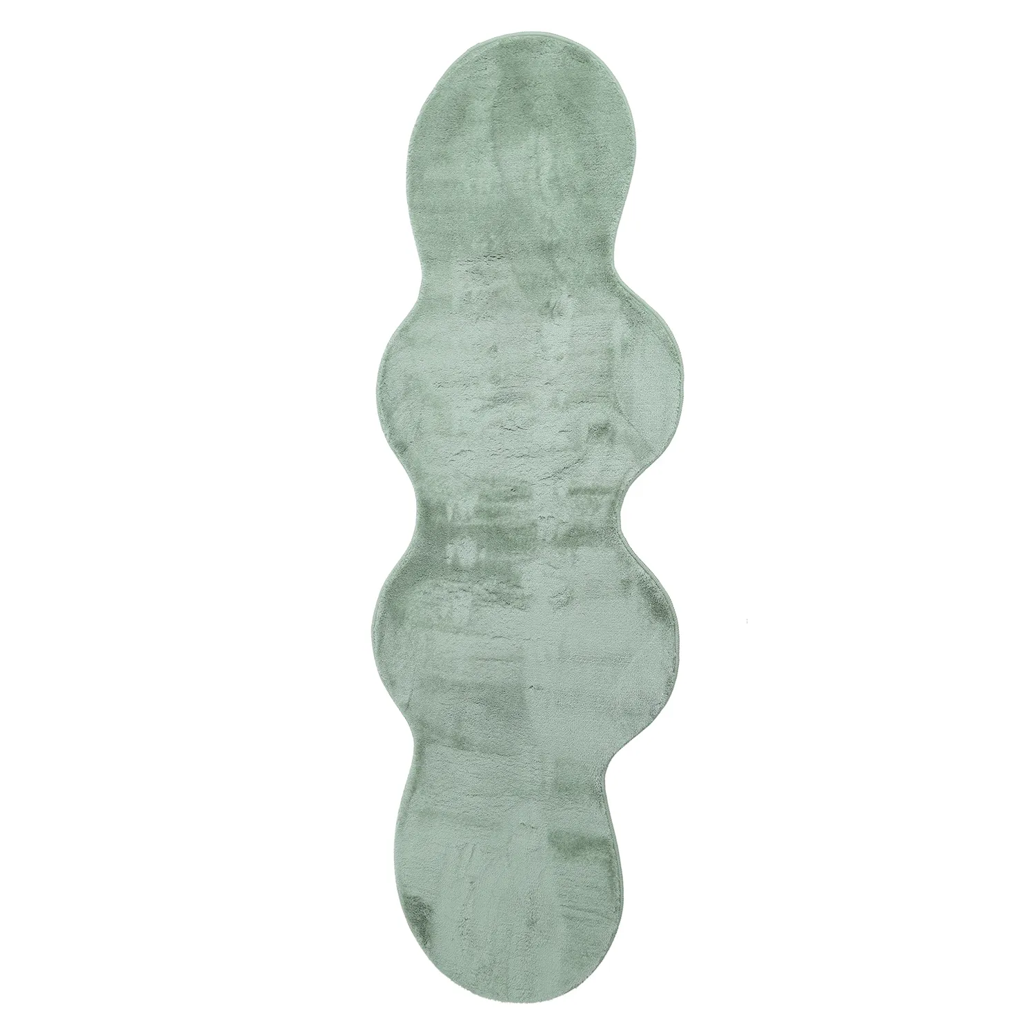 Golvend Loper Vloerkleed - Aranga Super Soft Fur (groente)