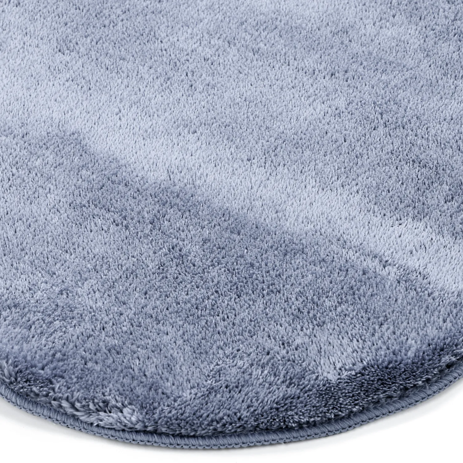Golvend Loper Vloerkleed - Aranga Super Soft Fur (staalblauw)