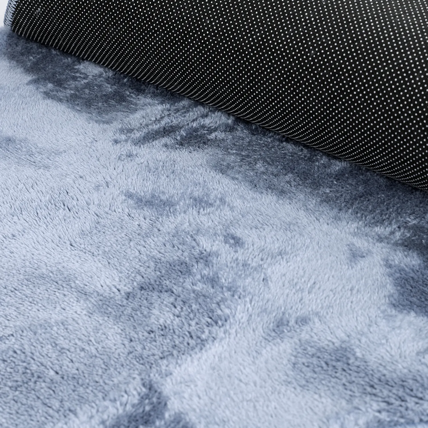 Golvend Loper Vloerkleed - Aranga Super Soft Fur (staalblauw)