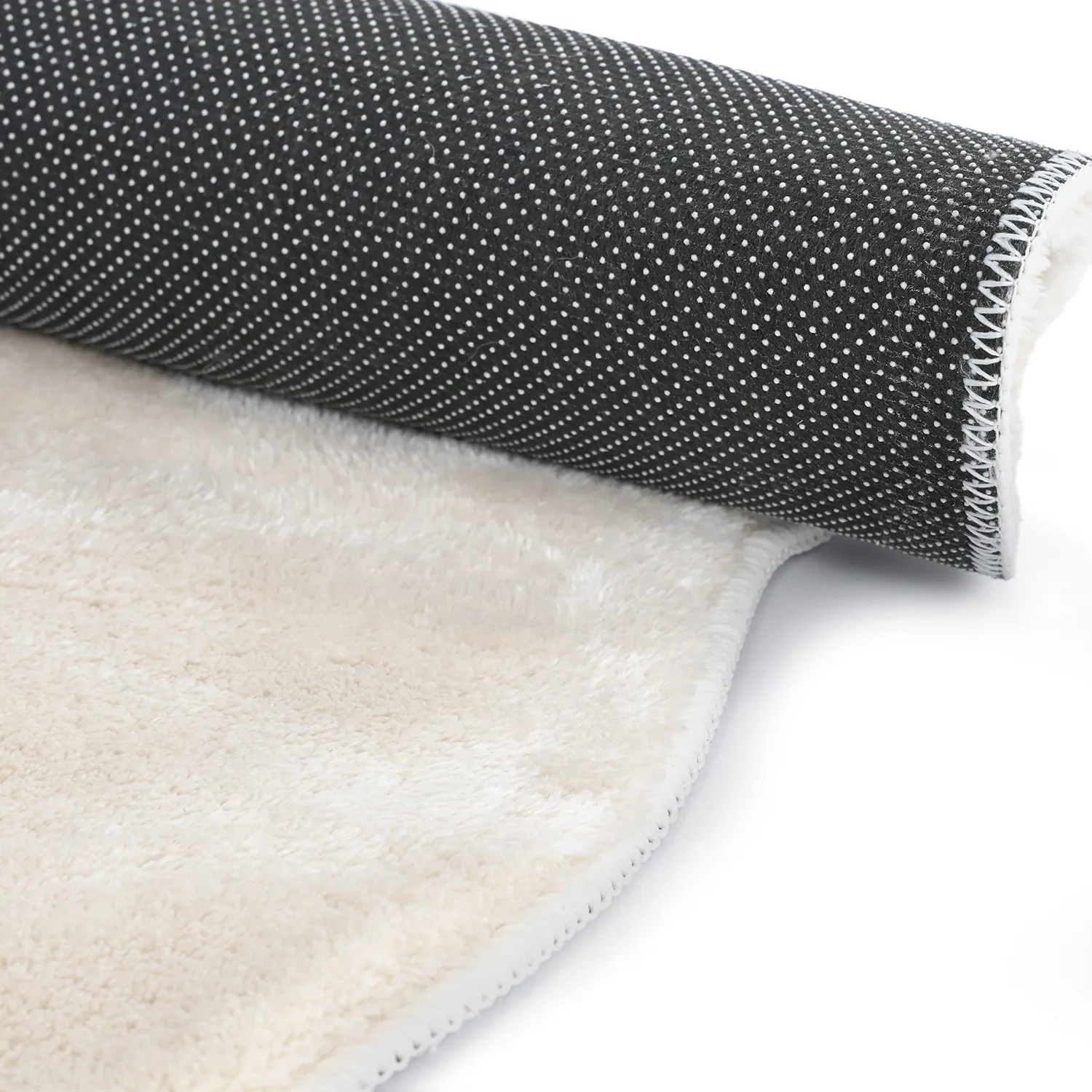 Rond Golvend Vloerkleed - Aranga Super Soft Fur (beige)