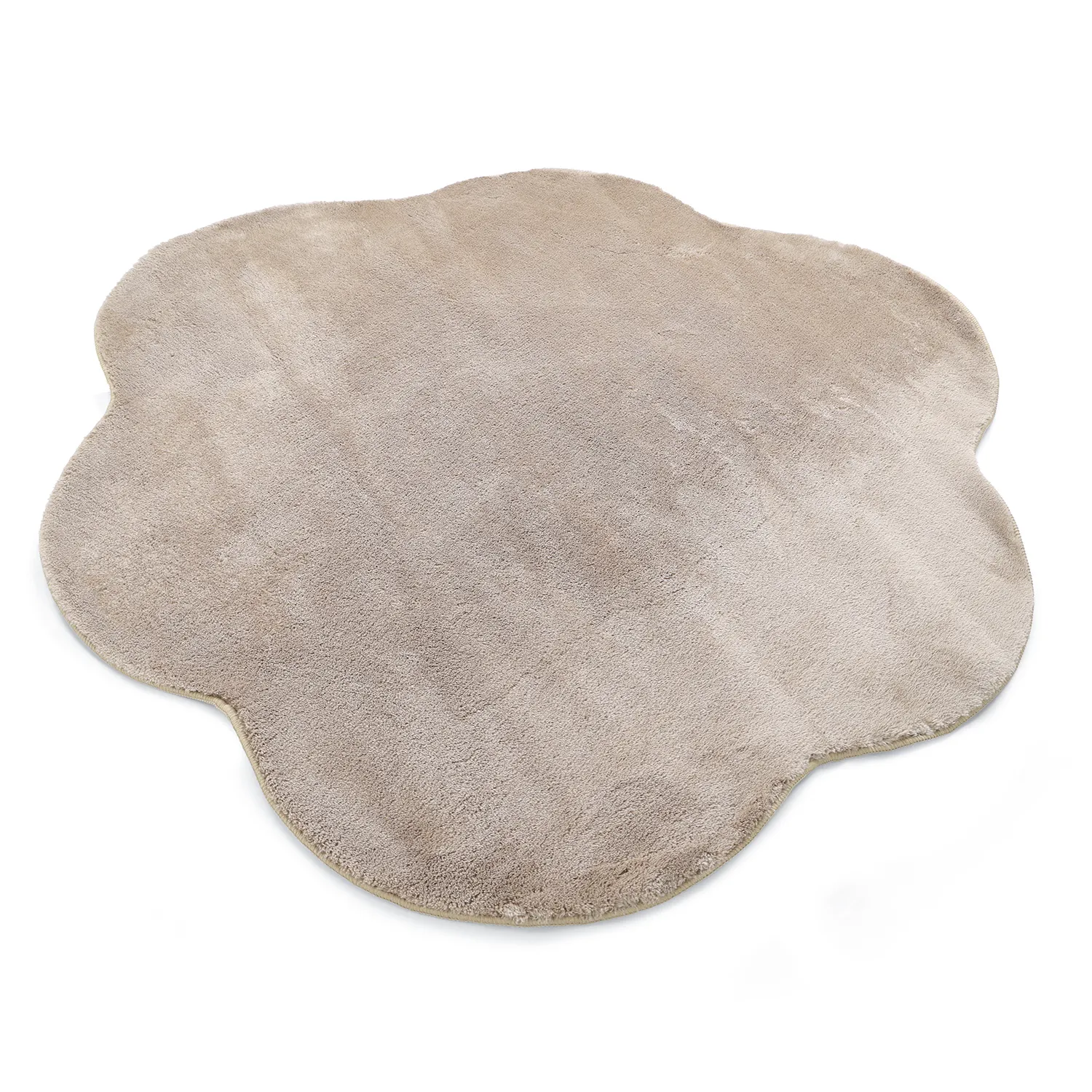 Rond Golvend Vloerkleed - Aranga Super Soft Fur (bruin)