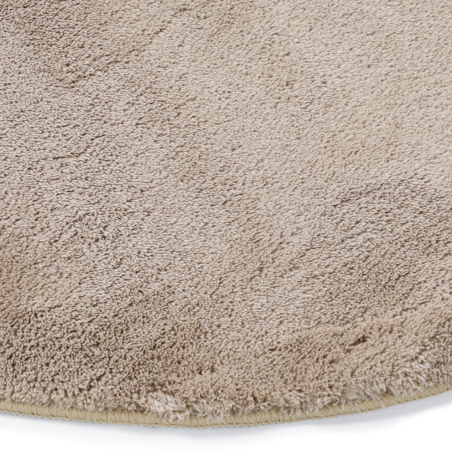 Rond Golvend Vloerkleed - Aranga Super Soft Fur (bruin)