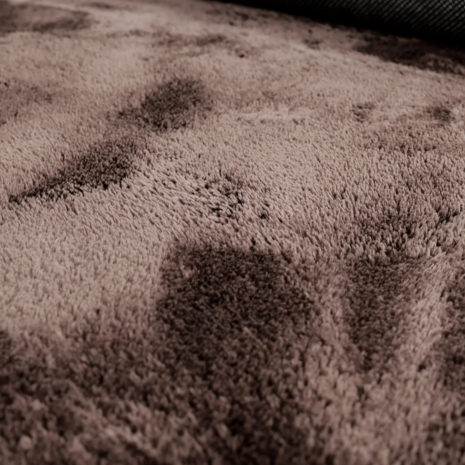 Rond Golvend Vloerkleed - Aranga Super Soft Fur (donkerbruin)