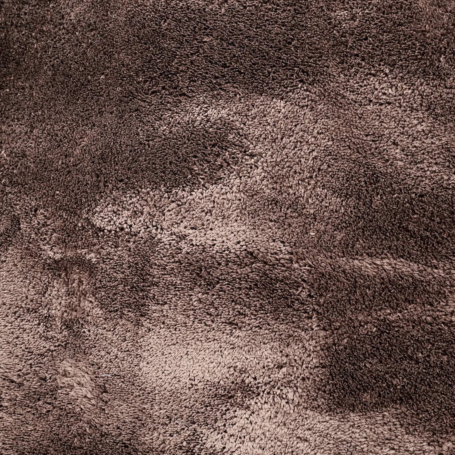 Rond Golvend Vloerkleed - Aranga Super Soft Fur (donkerbruin)