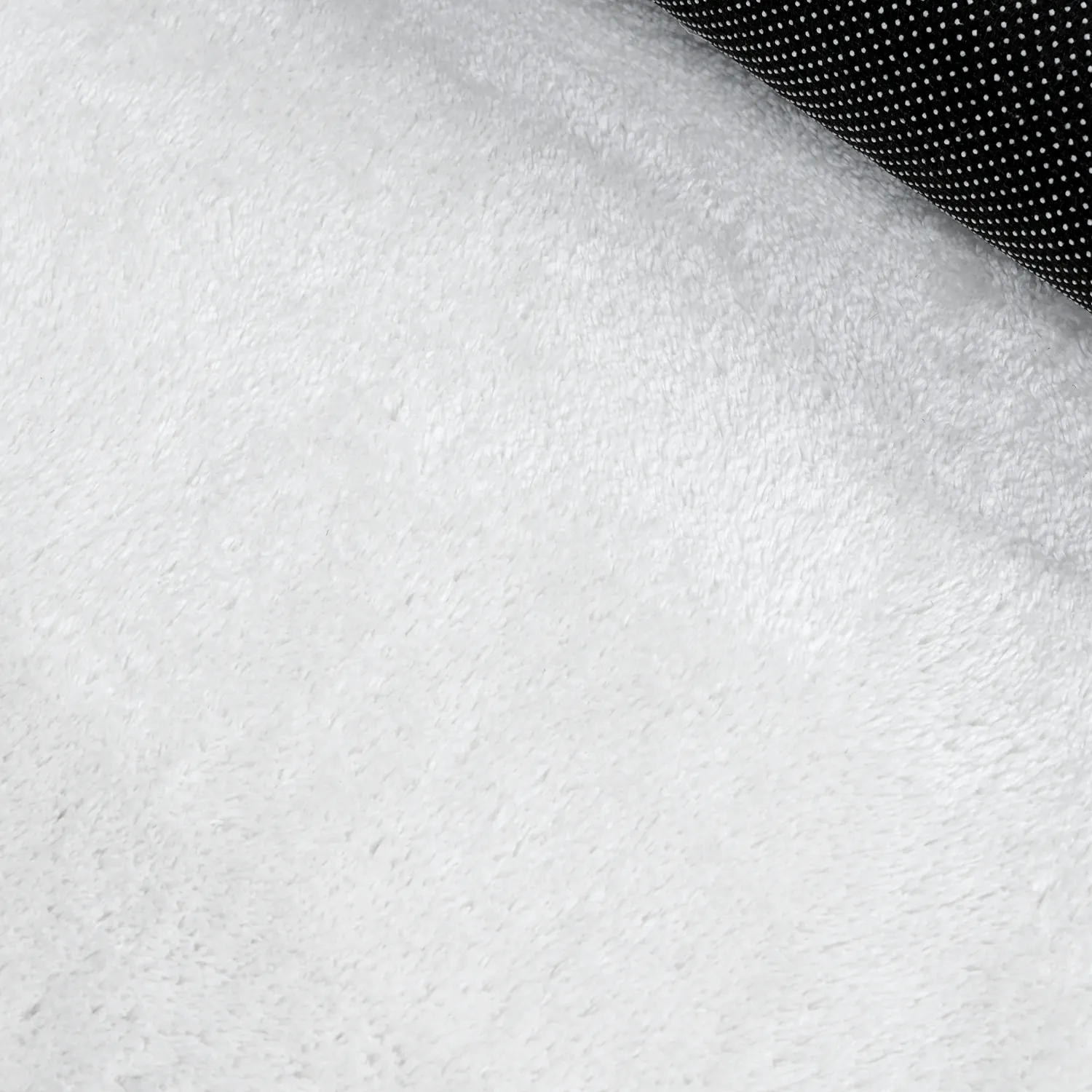 Rond Golvend Vloerkleed - Aranga Super Soft Fur (wit)