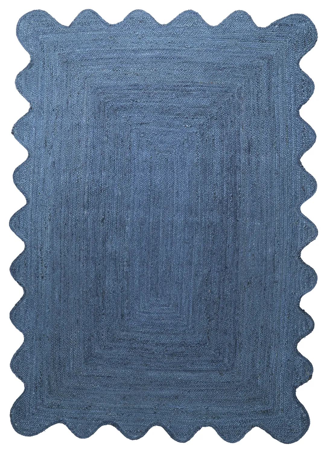 Golvend jutetapijt - San Francisco (blauw)